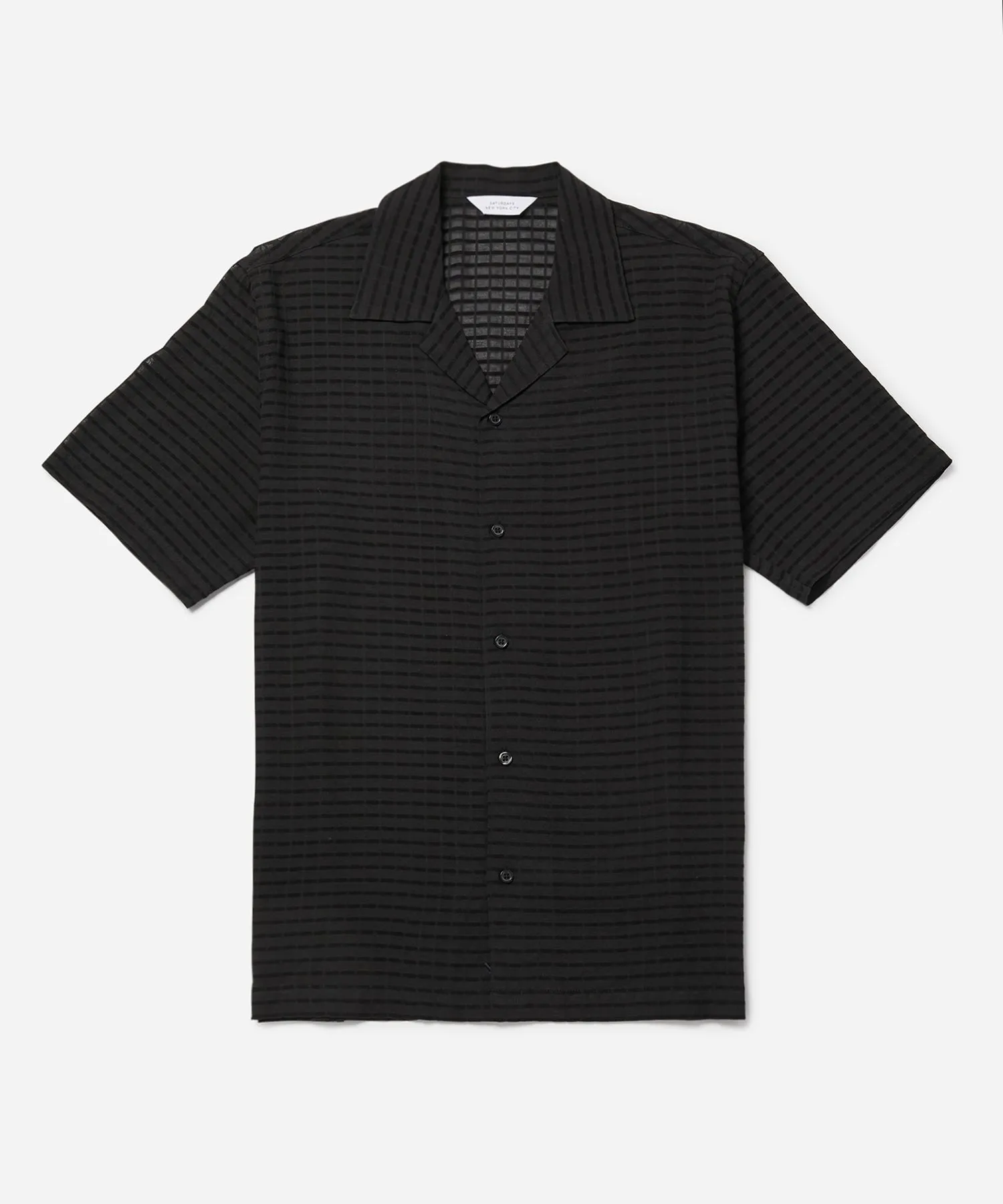 Canty Sheer Check SS Shirt sold by Saturdays New York City