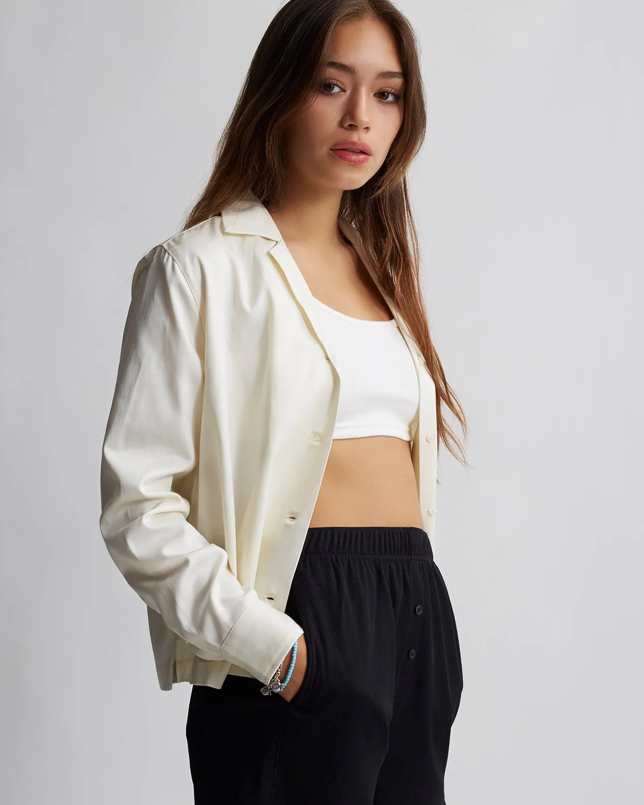 Crys Tencel Long Sleeve Shirt sold by Saturdays New York City product image thumbnail 3