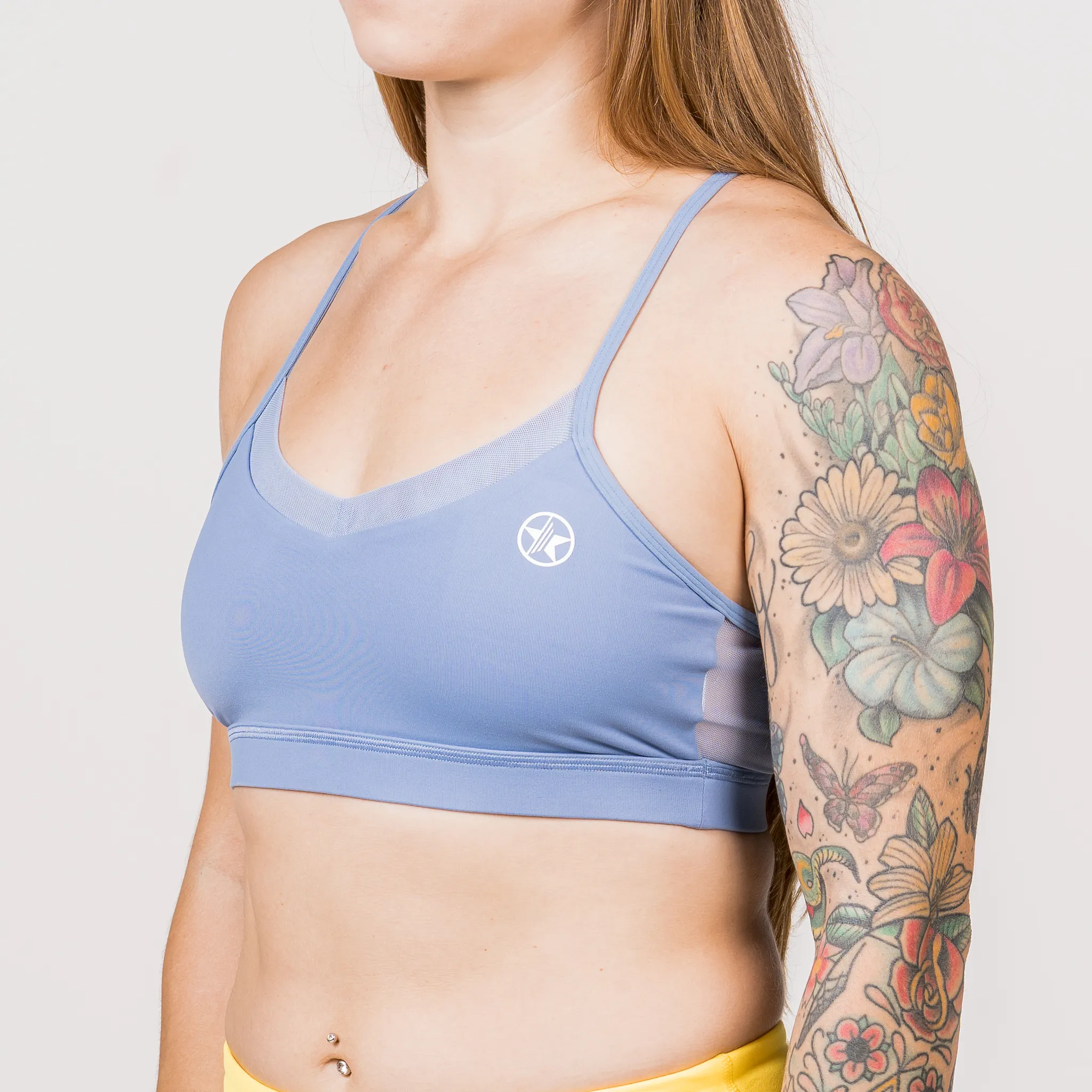 Sports Bra - 2-Strap Mesh Back - Blue Periwinkle sold by Savage Barbell product image thumbnail 3