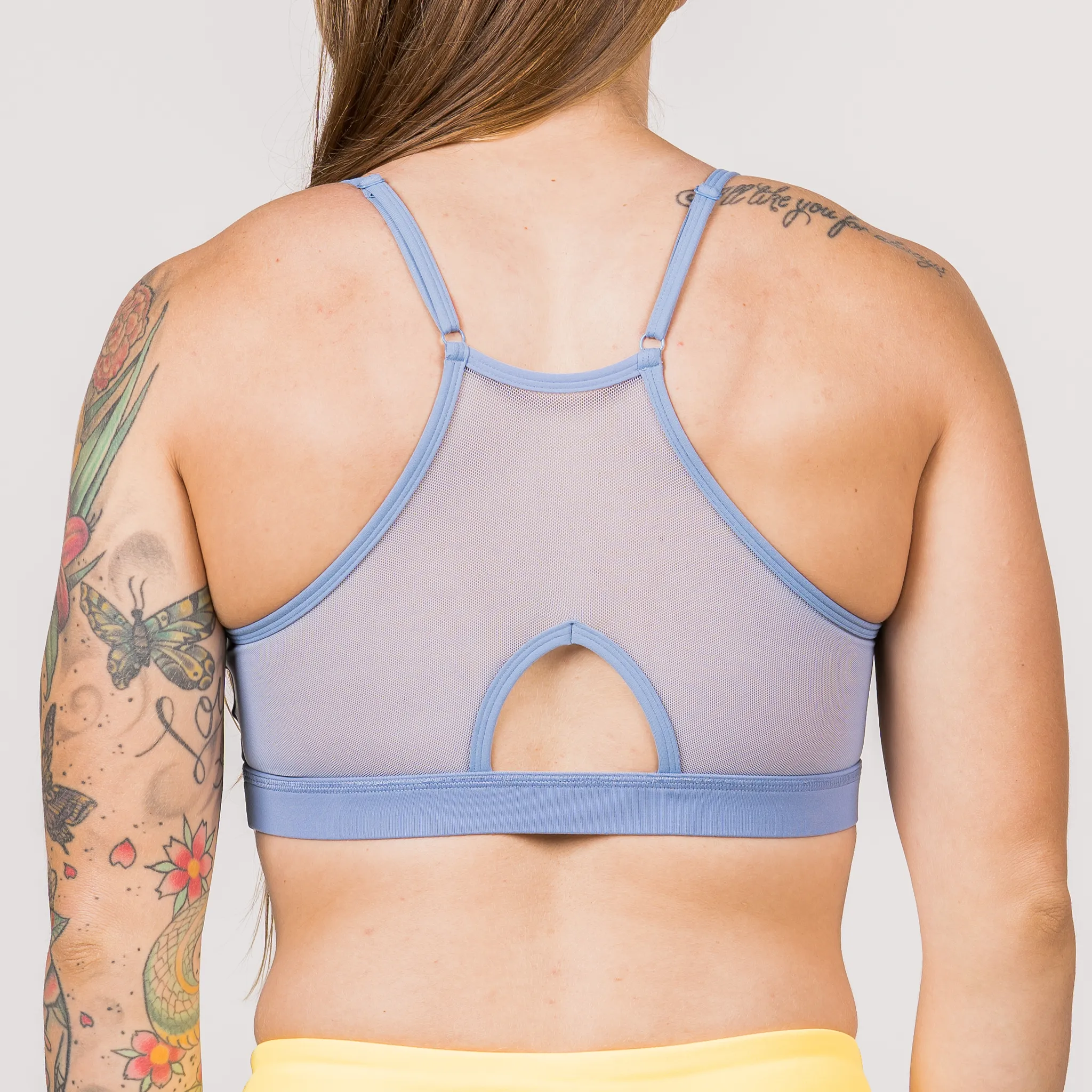 Sports Bra - 2-Strap Mesh Back - Blue Periwinkle sold by Savage Barbell product image thumbnail 2