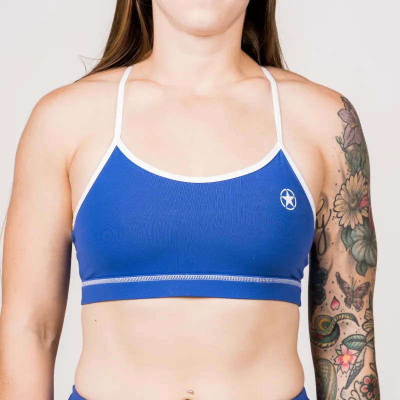 Sports Bra - Varsity - Royal Blue sold by Savage Barbell