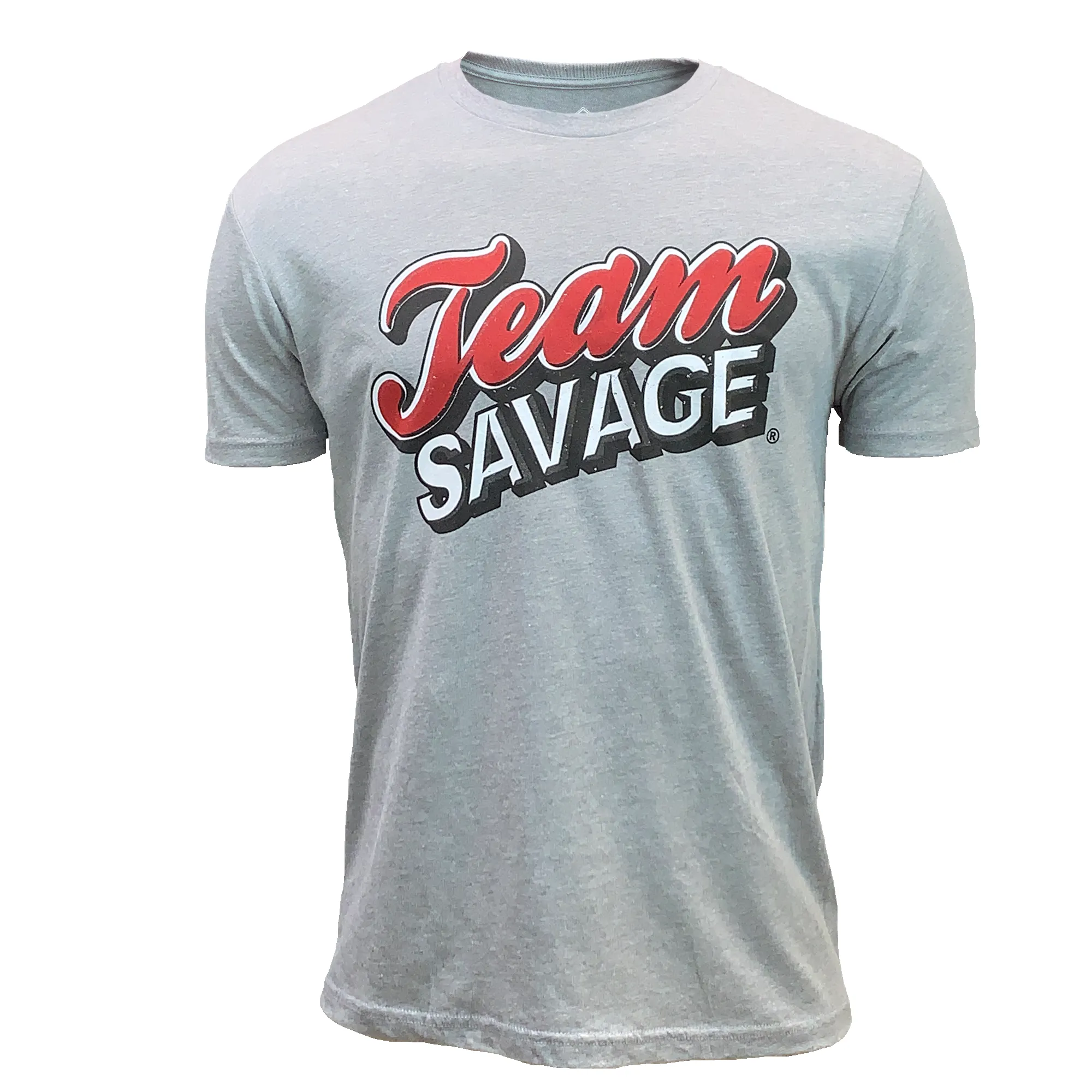 Men's T-Shirt - Silver Bullet - Heather Grey sold by Savage Barbell
