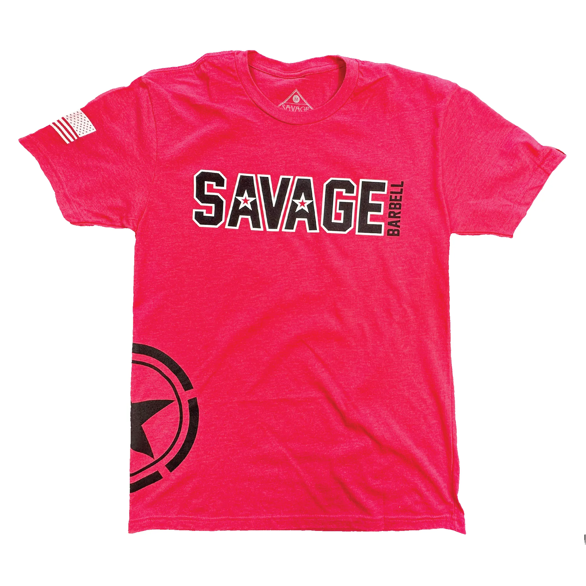 Men's T-shirt - Hip Star - Red sold by Savage Barbell product image thumbnail 3
