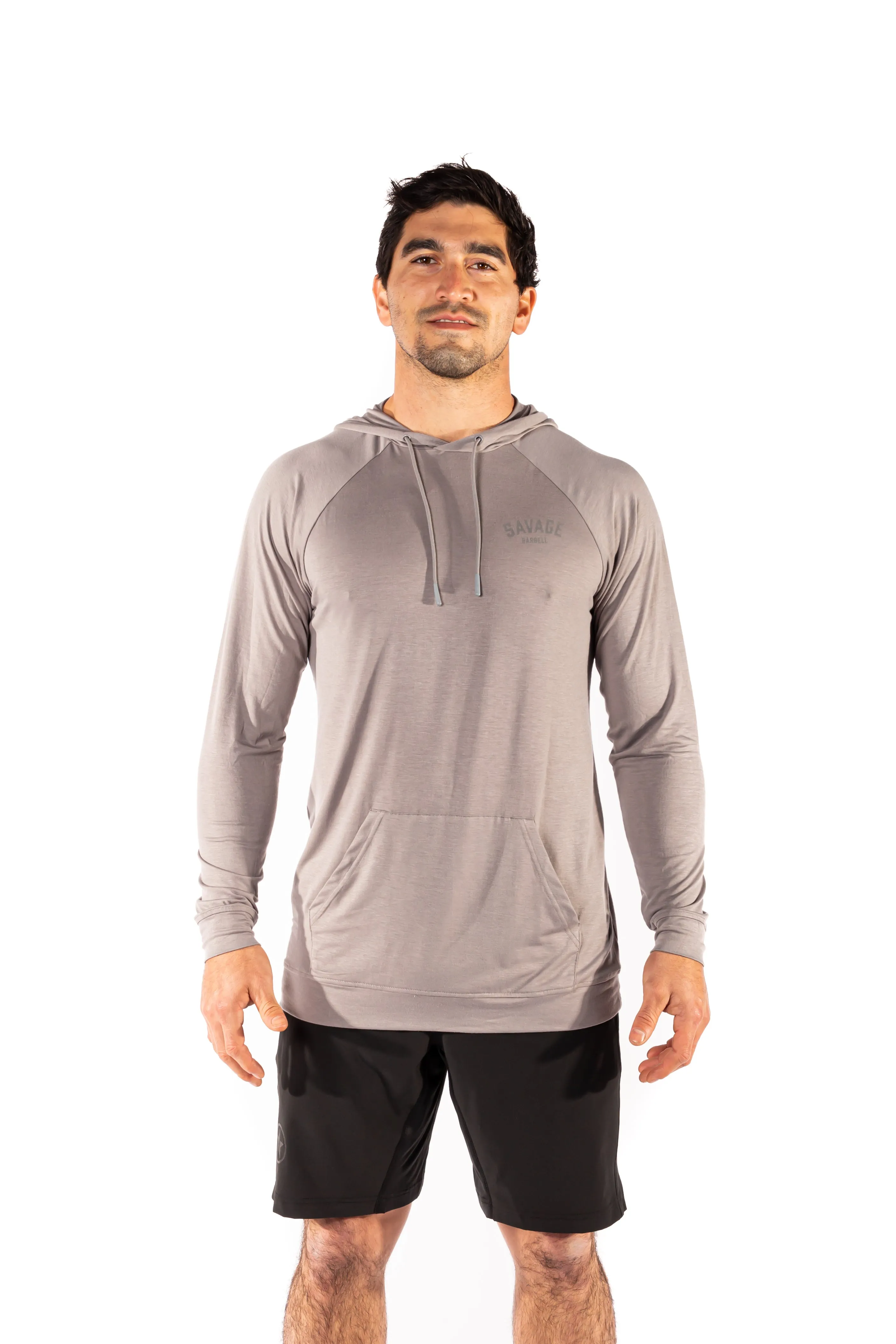 Men's Pull Over Tone Hoodie - Gray sold by Savage Barbell product image thumbnail 2