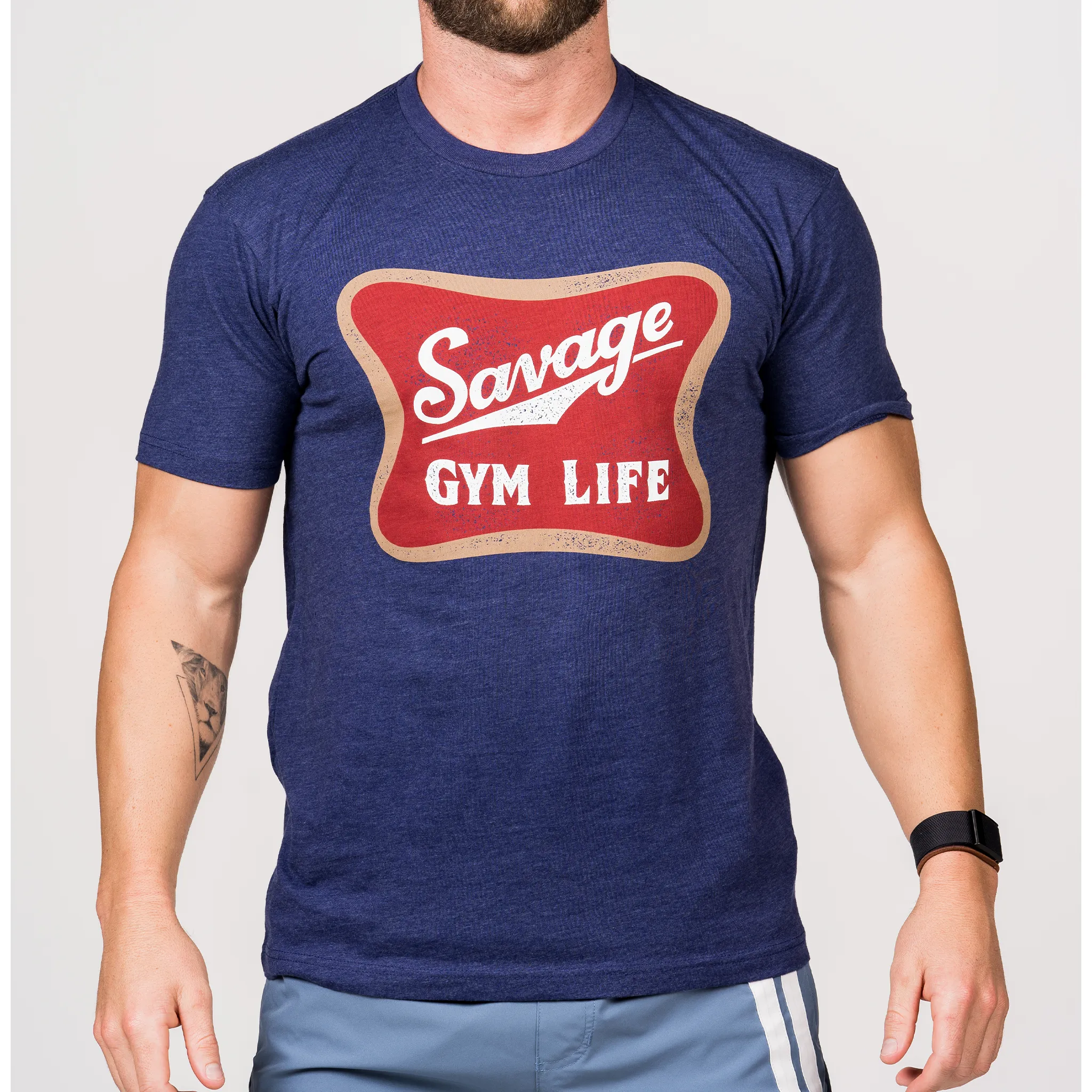 Men's T-Shirt - Gym Life - Storm sold by Savage Barbell