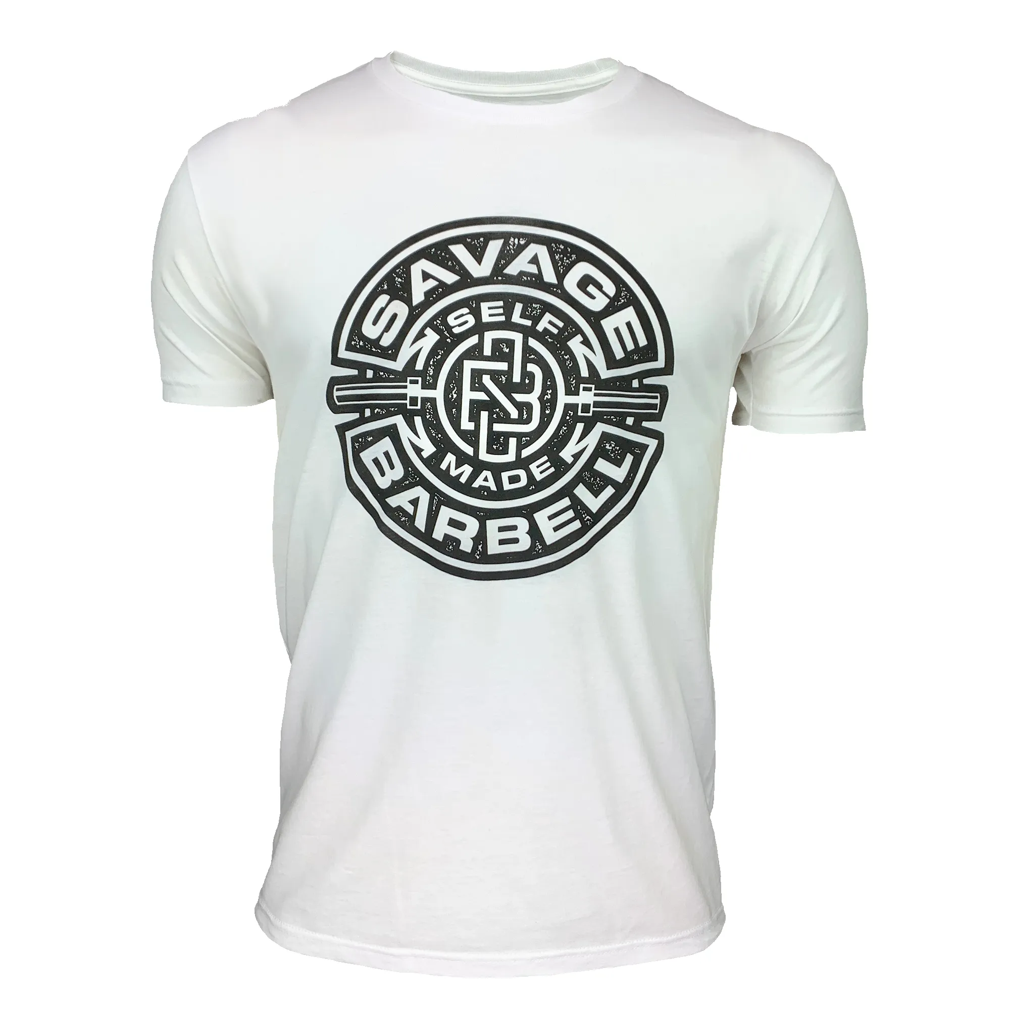 Men's T-shirt - Self Made - White sold by Savage Barbell product image thumbnail 3
