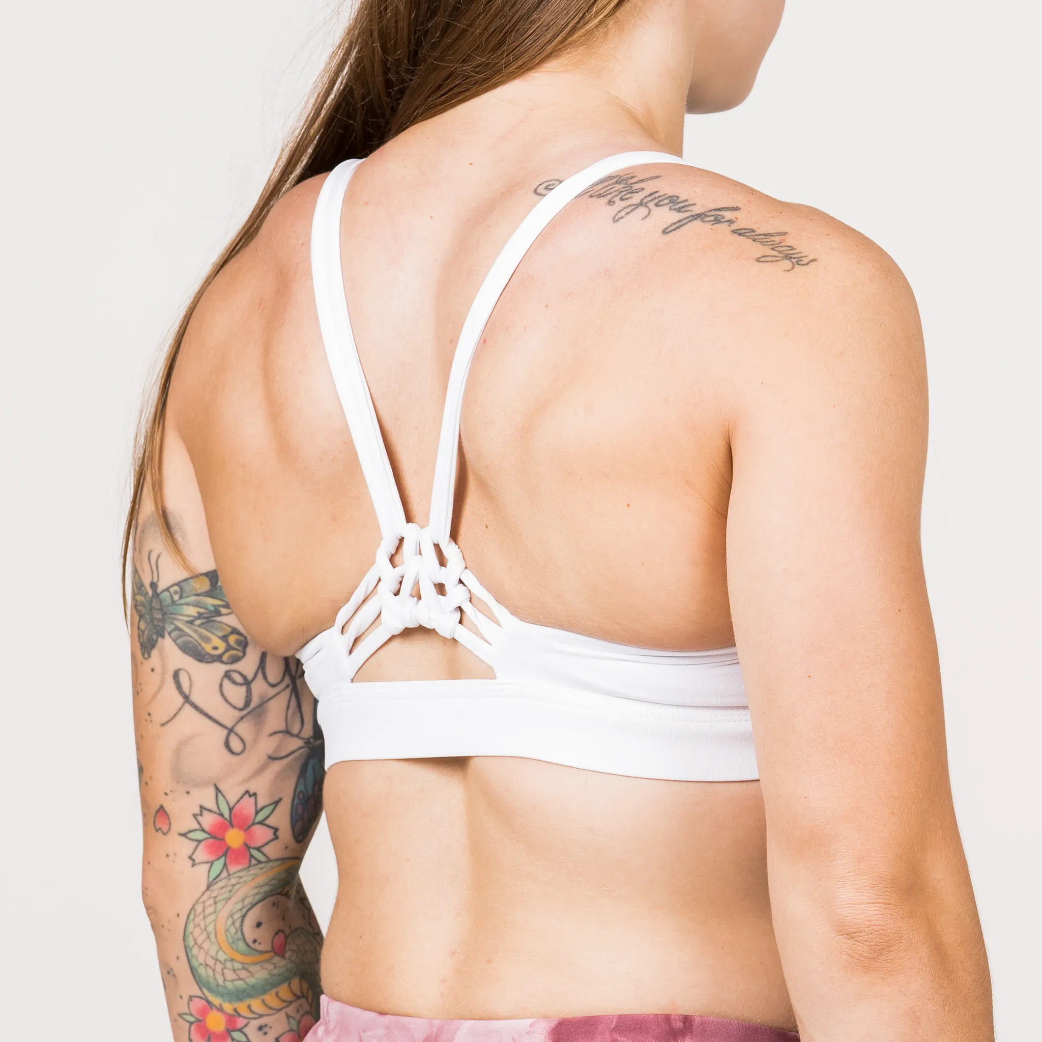 Sports Bra - Knotty Back - White sold by Savage Barbell product image thumbnail 4