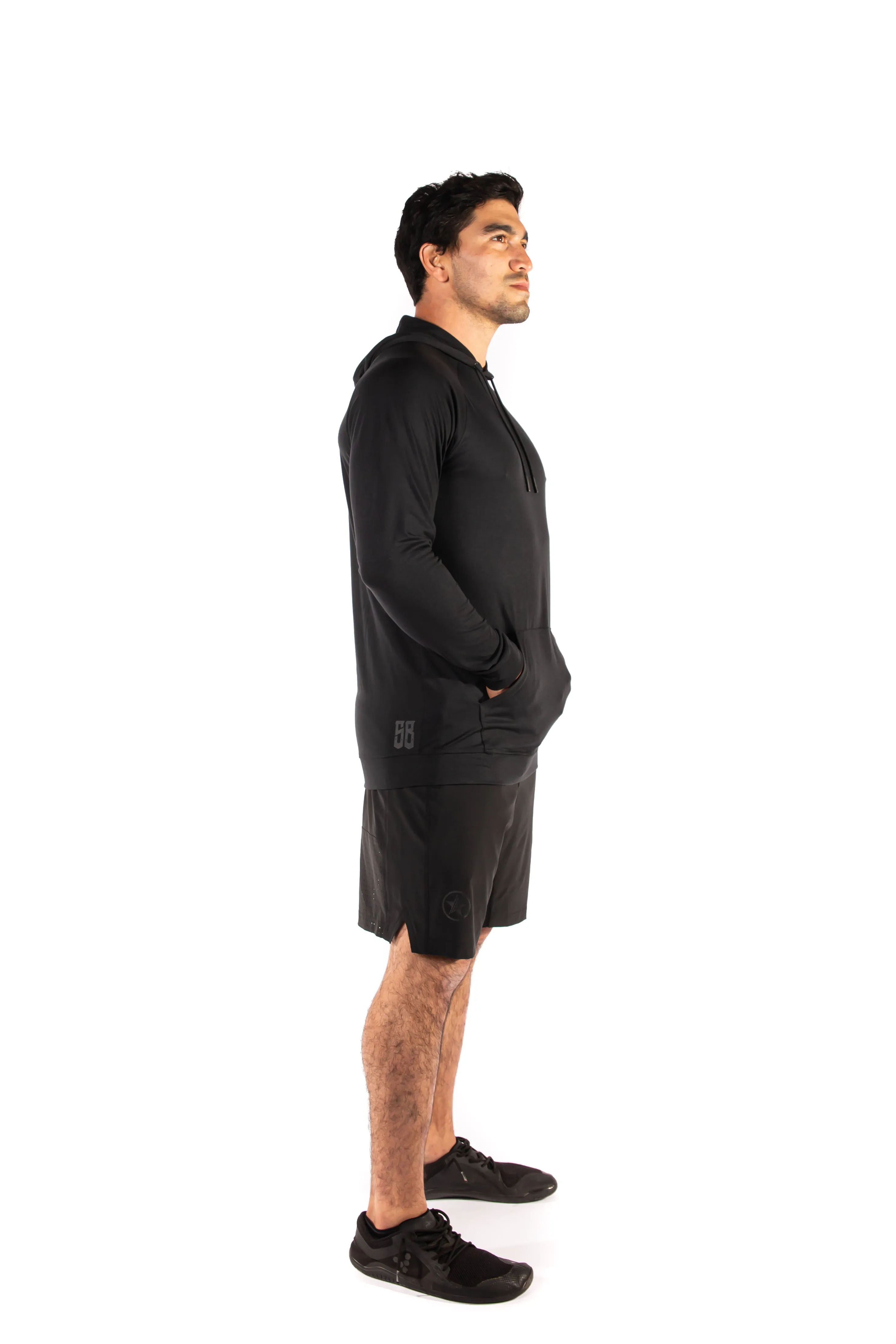 Men's Pull Over Tone Hoodie - Black sold by Savage Barbell product image thumbnail 5