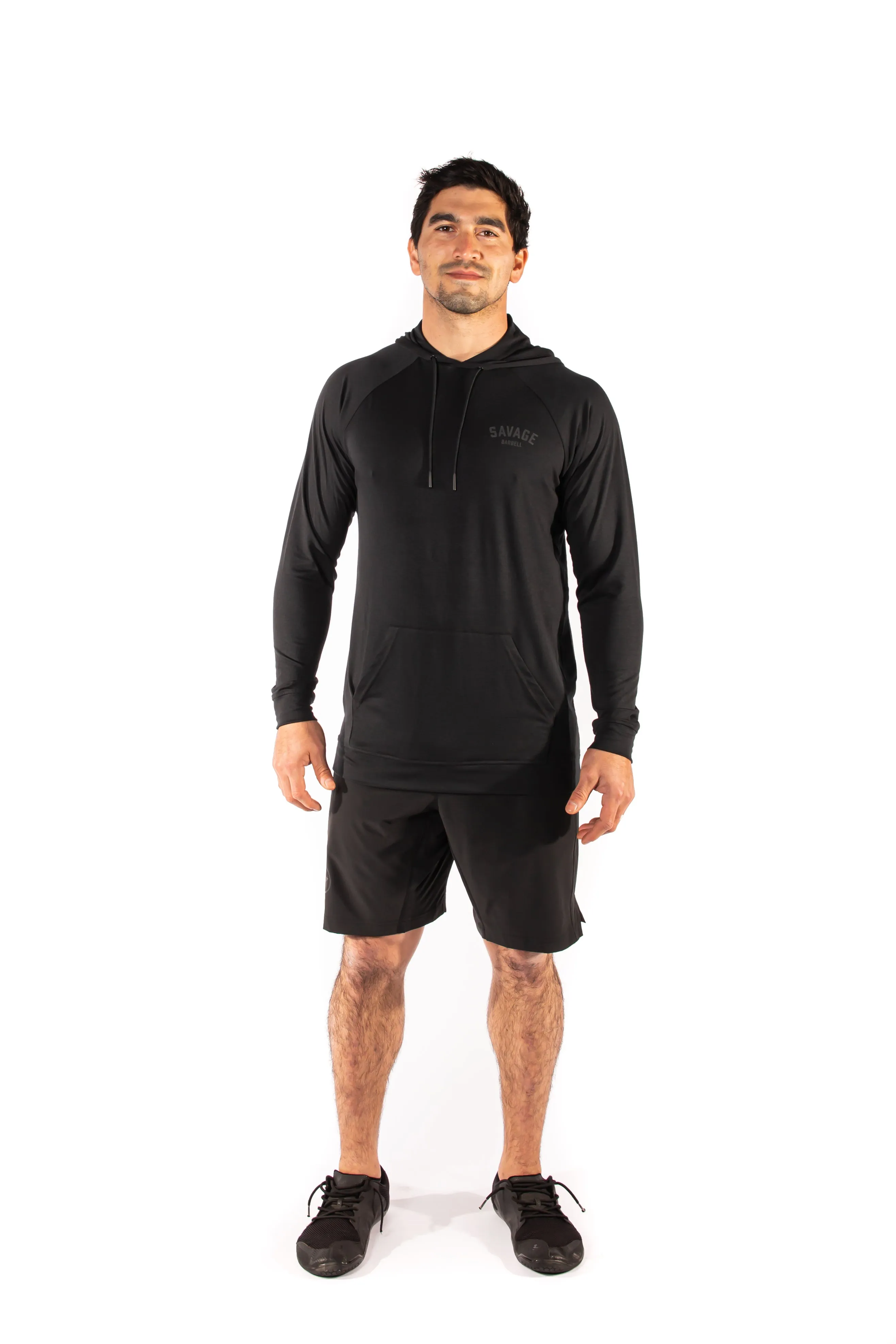 Men's Pull Over Tone Hoodie - Black sold by Savage Barbell product image thumbnail 3