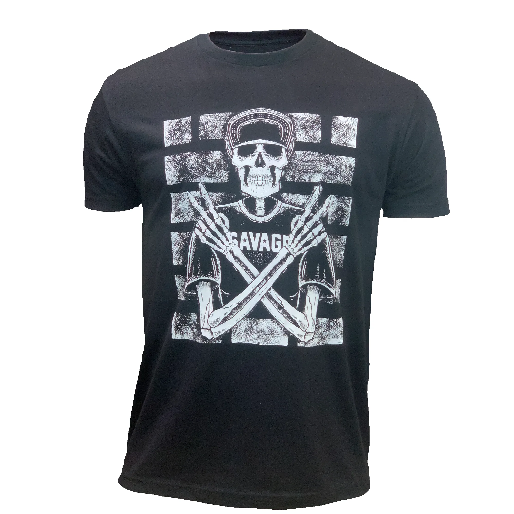 Men's T-Shirt - Deuces - Black sold by Savage Barbell