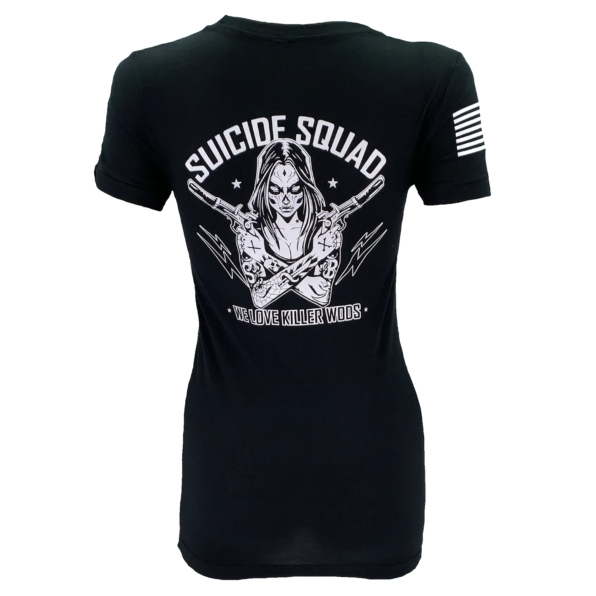 Women's T-Shirt - Suicide Squad - Black sold by Savage Barbell product image thumbnail 2