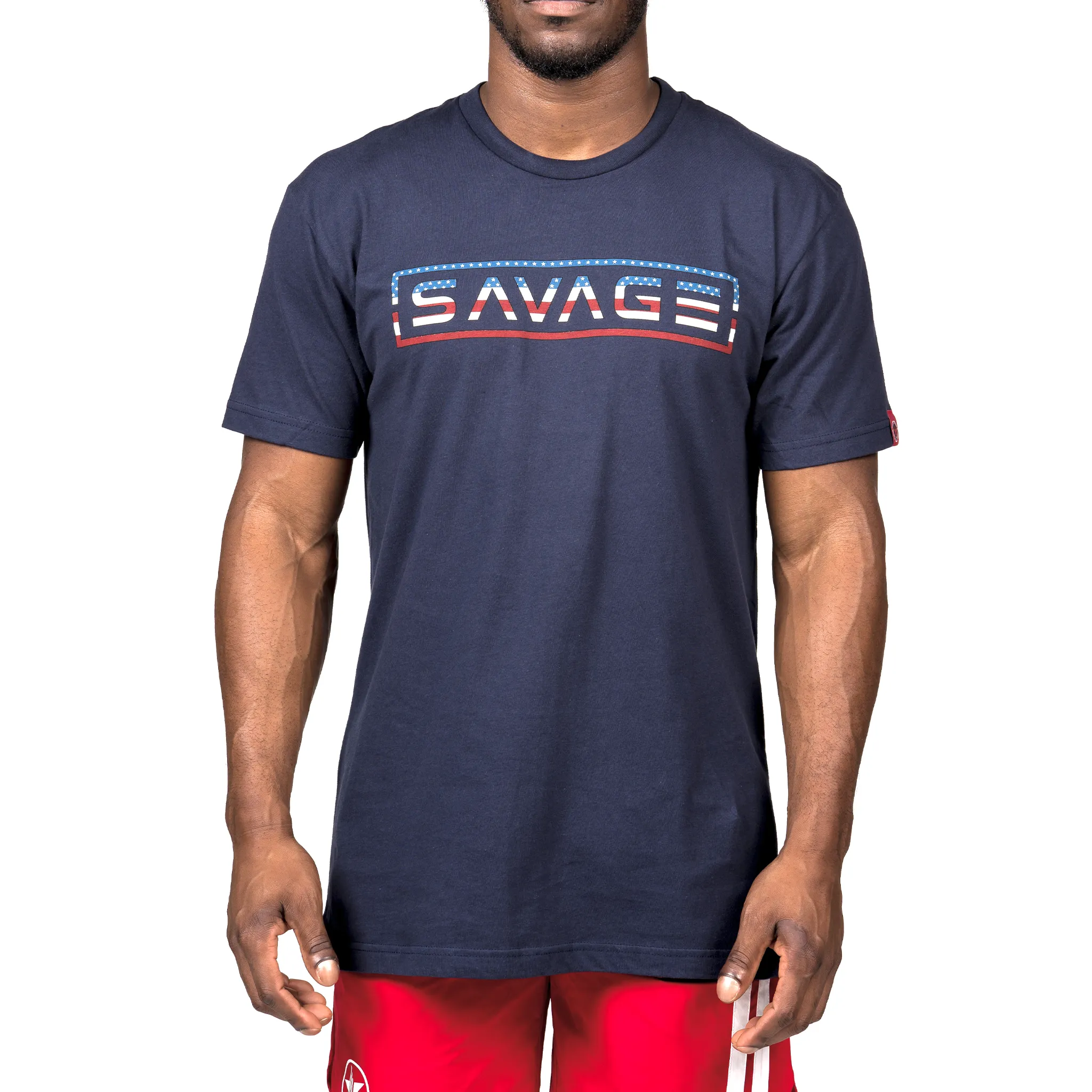 Mens T-Shirt - Uncle Sam - Midnight Blue sold by Savage Barbell
