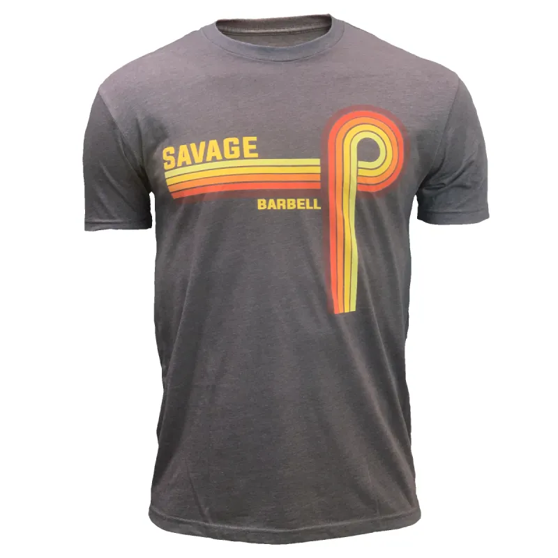Men's T-Shirt - Retro Savage - Espresso sold by Savage Barbell