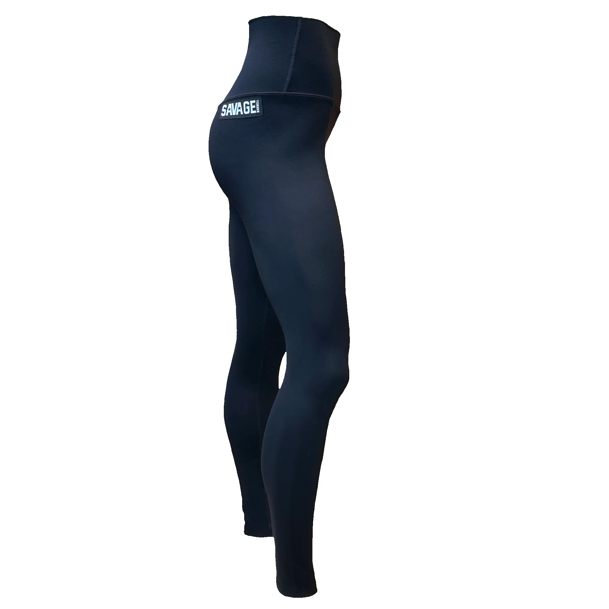 Leggings - High Waist Ankle Length-Black sold by Savage Barbell product image thumbnail 2