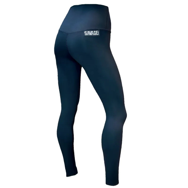 Leggings - High Waist Ankle Length-Black made by Savage Barbell