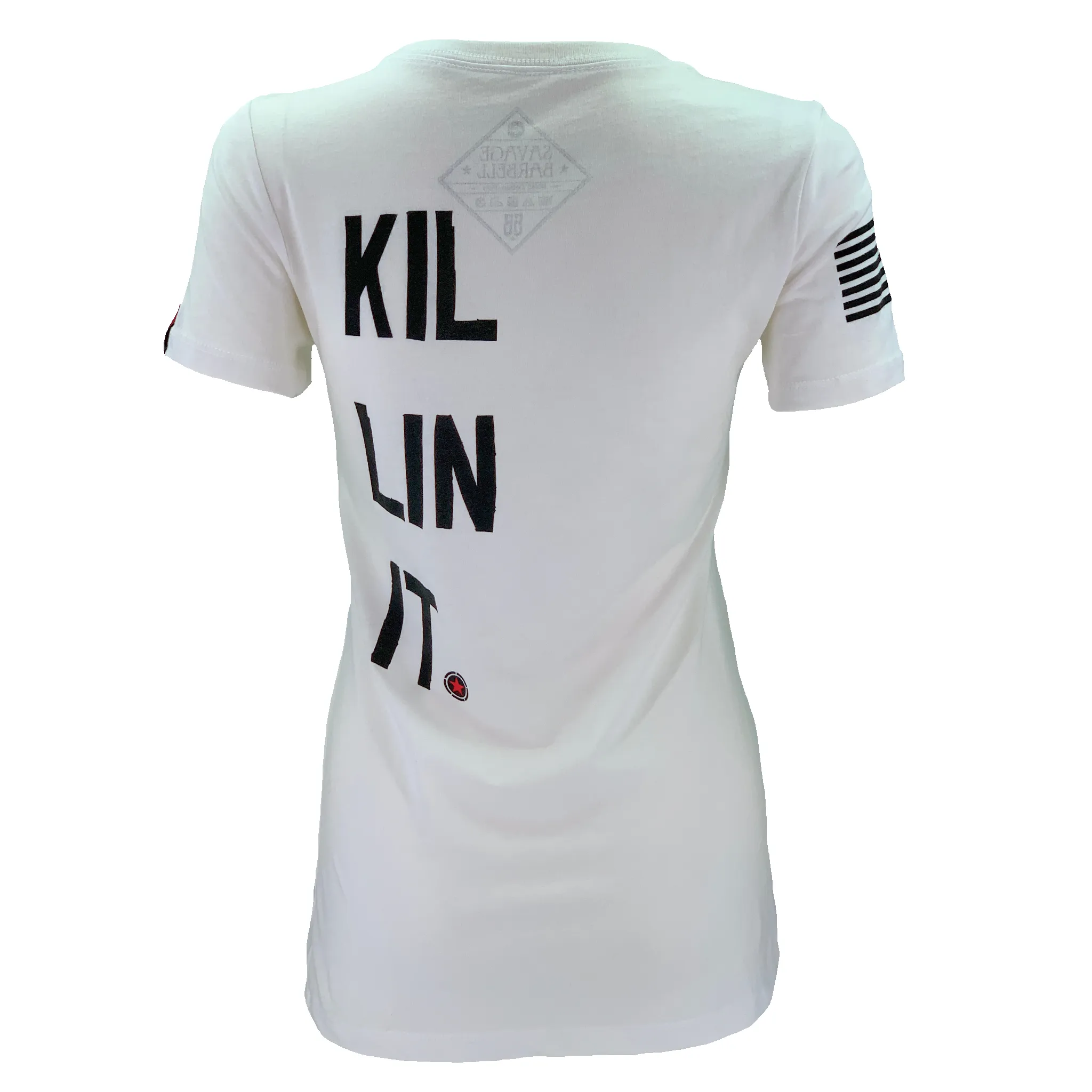 Women's T-Shirt - Killin' It - White sold by Savage Barbell