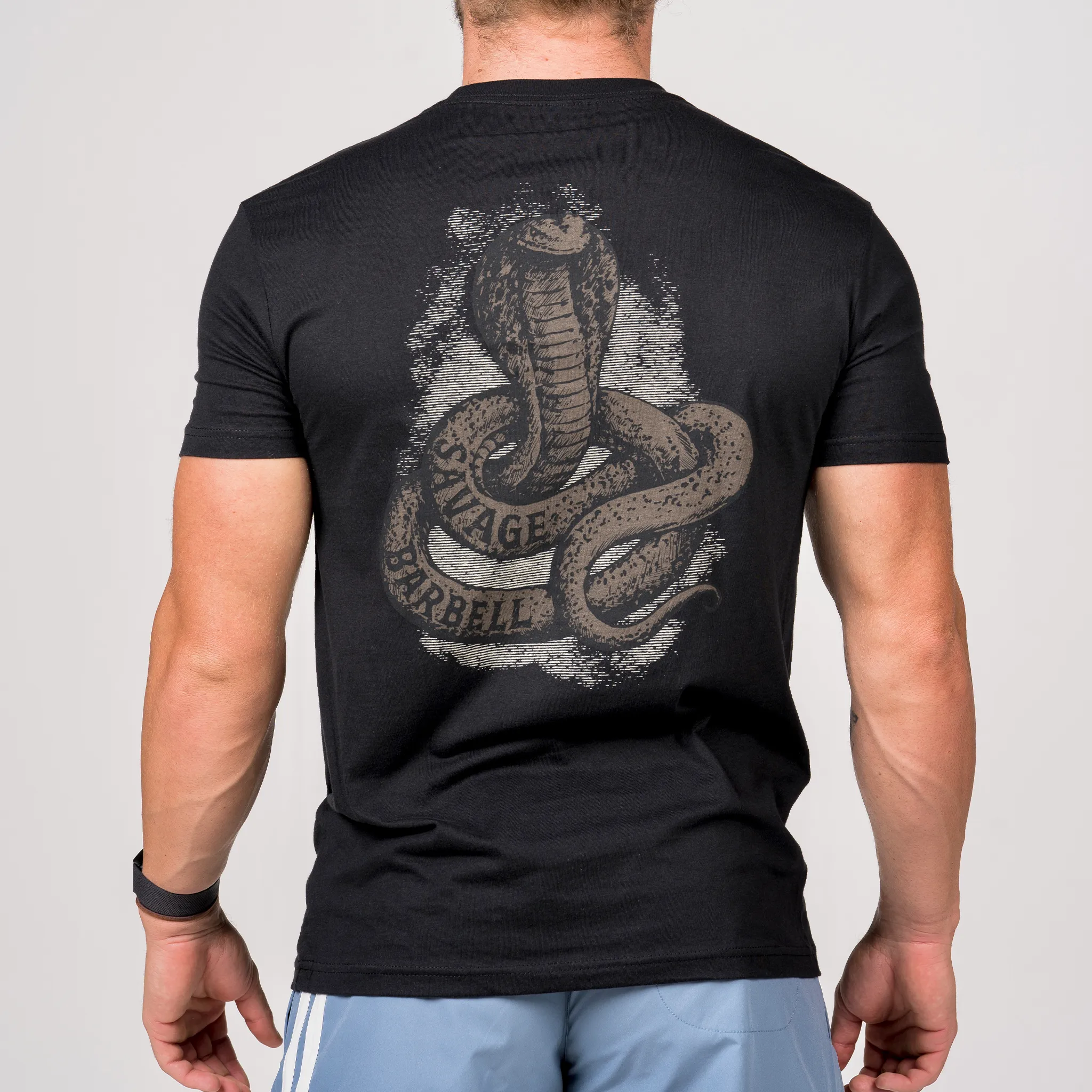 Men's T-Shirt - Cobra - Black sold by Savage Barbell product image thumbnail 2