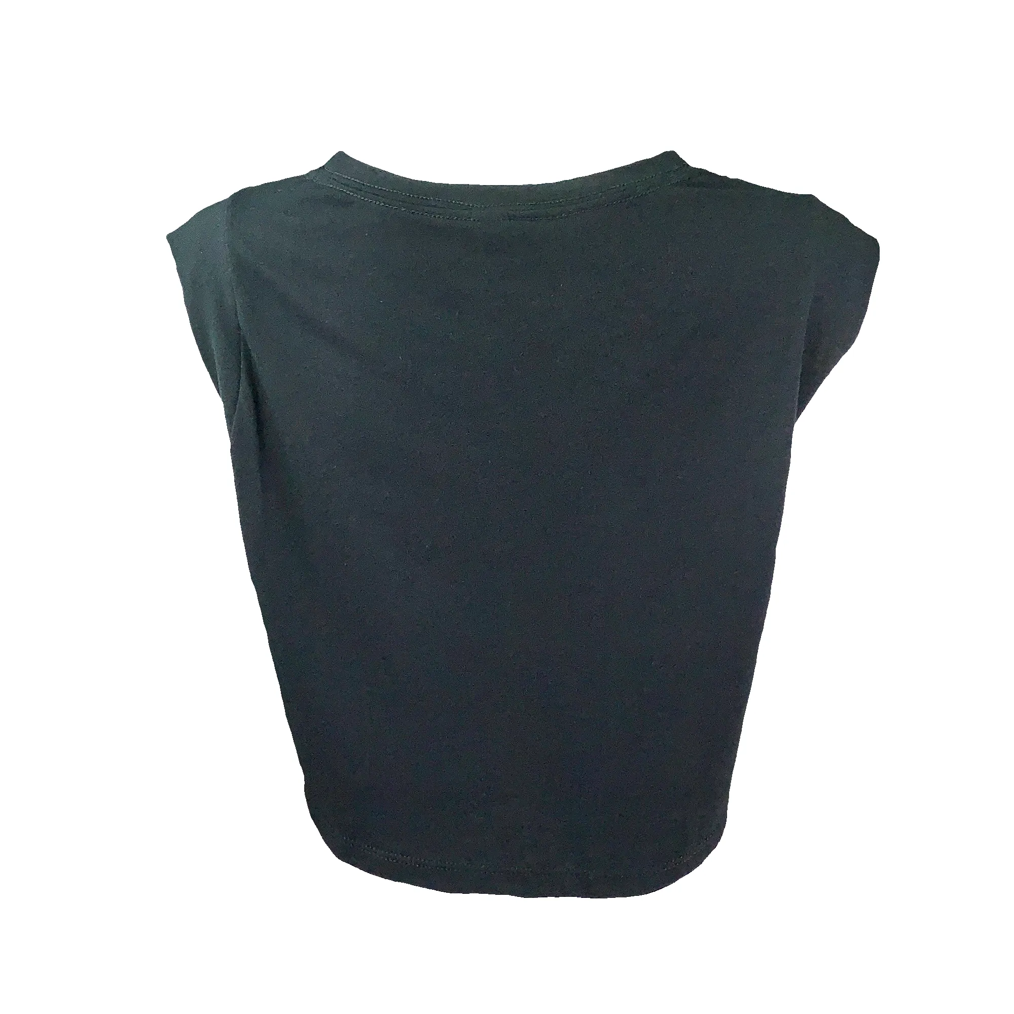 Women's Cut Off Sleeveless Crop-T - The Queen - Black sold by Savage Barbell product image thumbnail 2