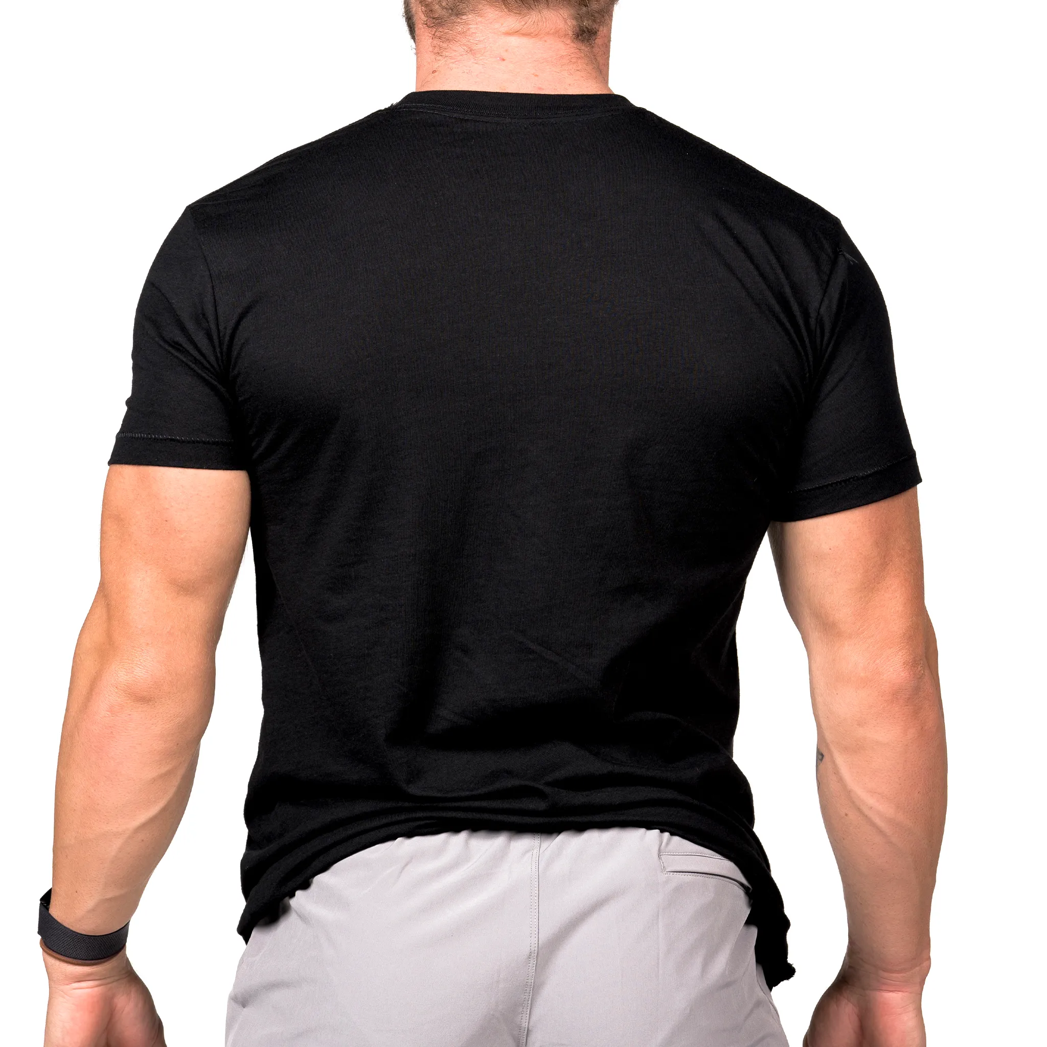 Men's T-Shirt - Lightning Bolt - Black sold by Savage Barbell product image thumbnail 2