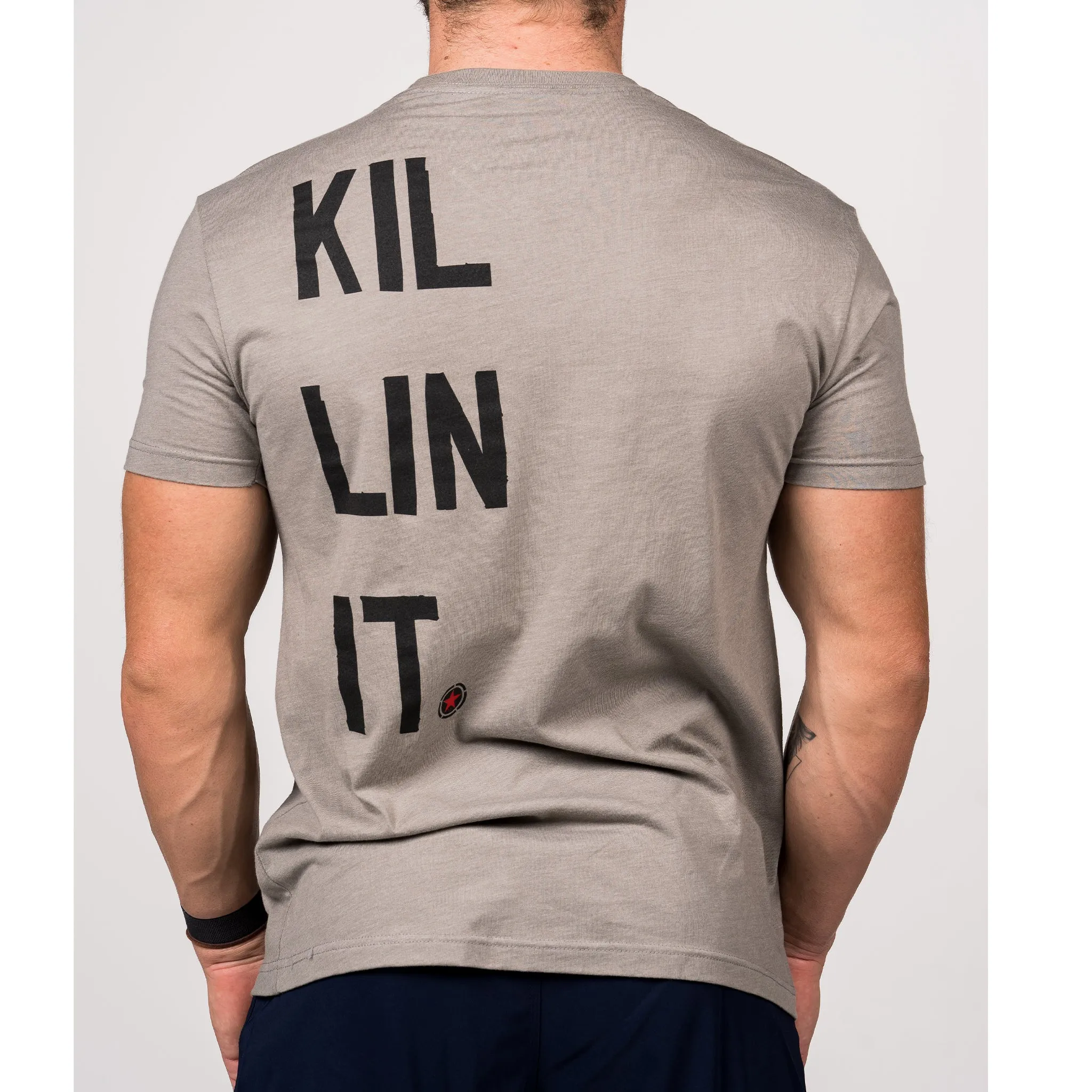 Men's T-Shirt - Killin' It - Stone sold by Savage Barbell product image thumbnail 2