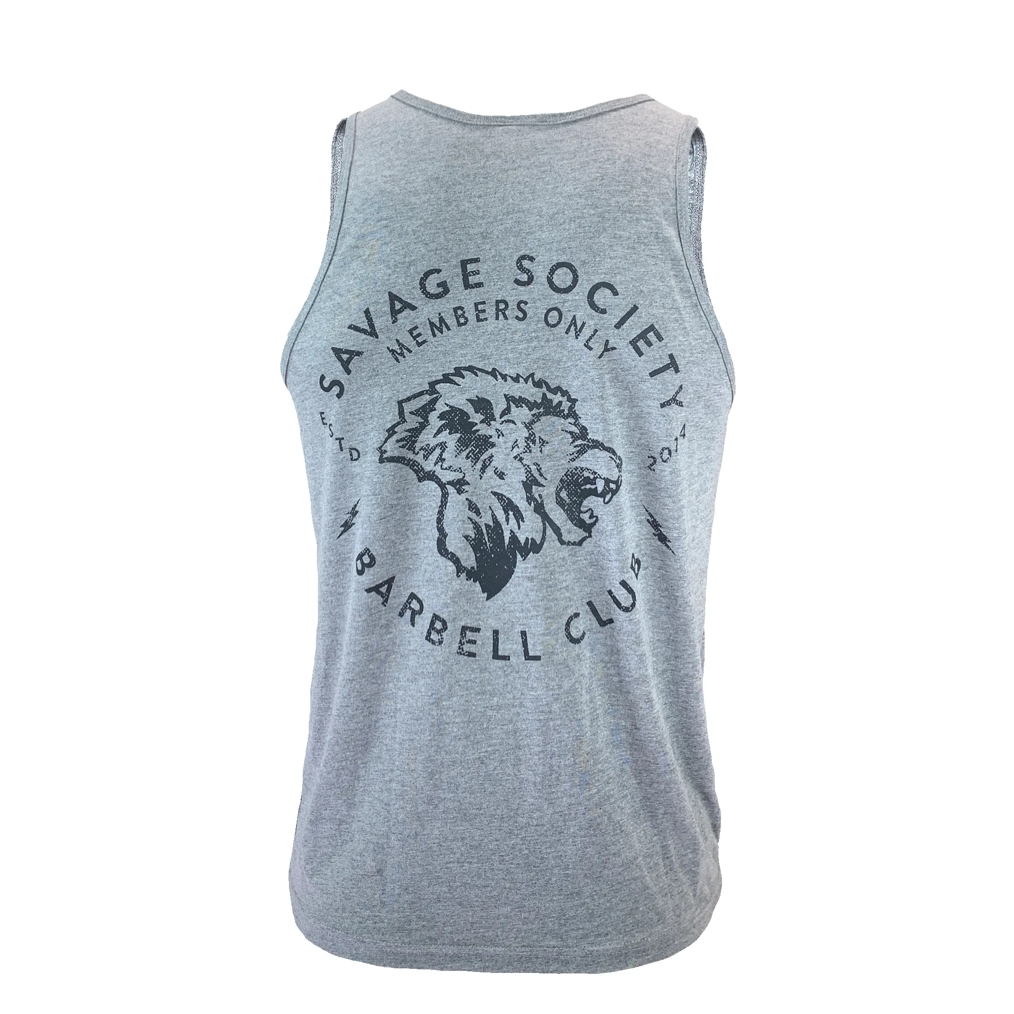 Men's Tank Top - Savage Society - Heather Grey sold by Savage Barbell product image thumbnail 2