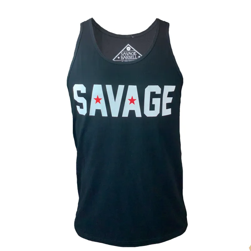 Men's Tank Top - Killin It - Black sold by Savage Barbell