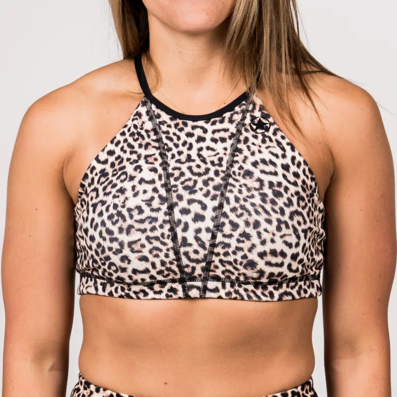 Sports Bra - Web Back - Leopard sold by Savage Barbell