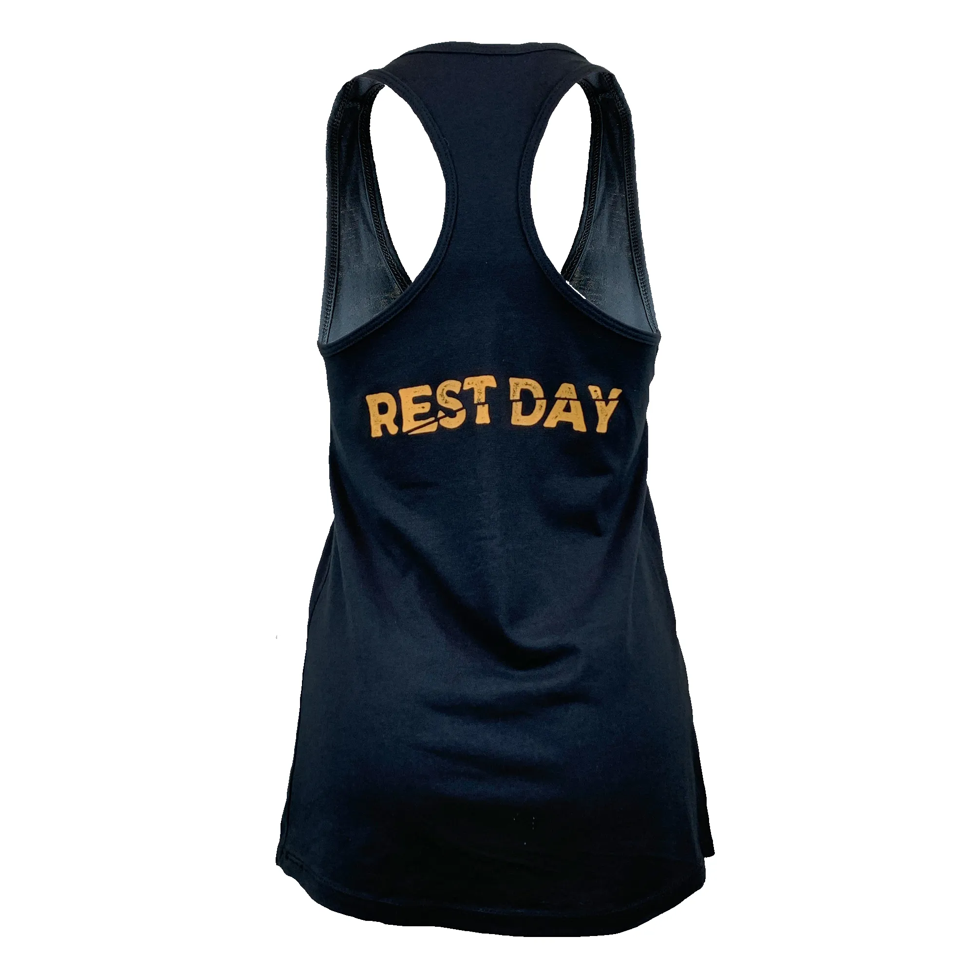 Women's Racerback Tank Top - Rest Day - Black sold by Savage Barbell product image thumbnail 2