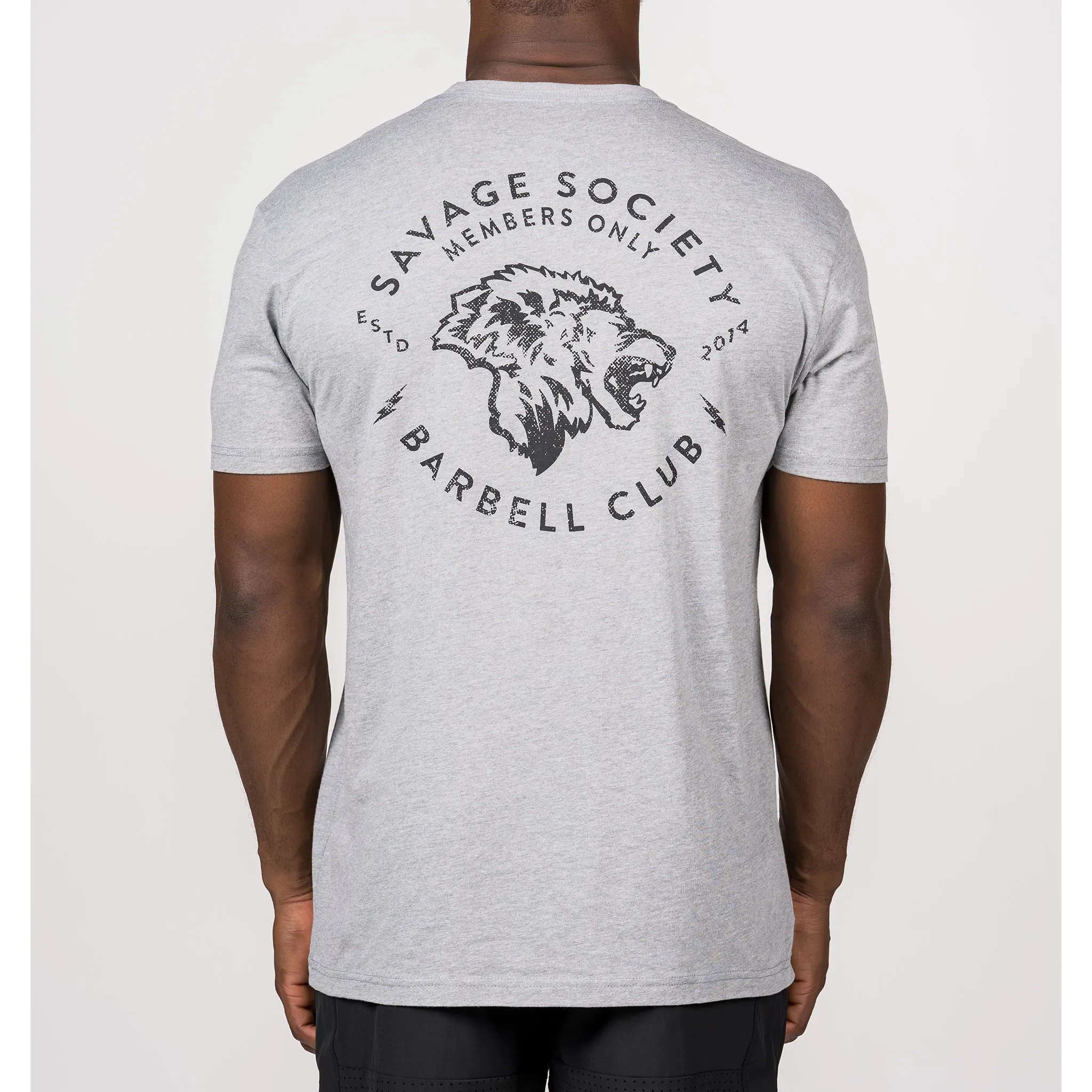 Men's T-Shirt - Savage Society - Grey sold by Savage Barbell product image thumbnail 2