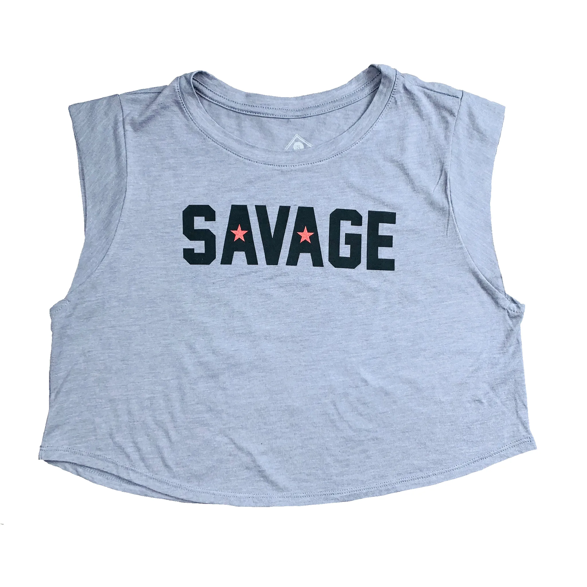 Sleeveless Crop T-Shirt - Killin' It sold by Savage Barbell