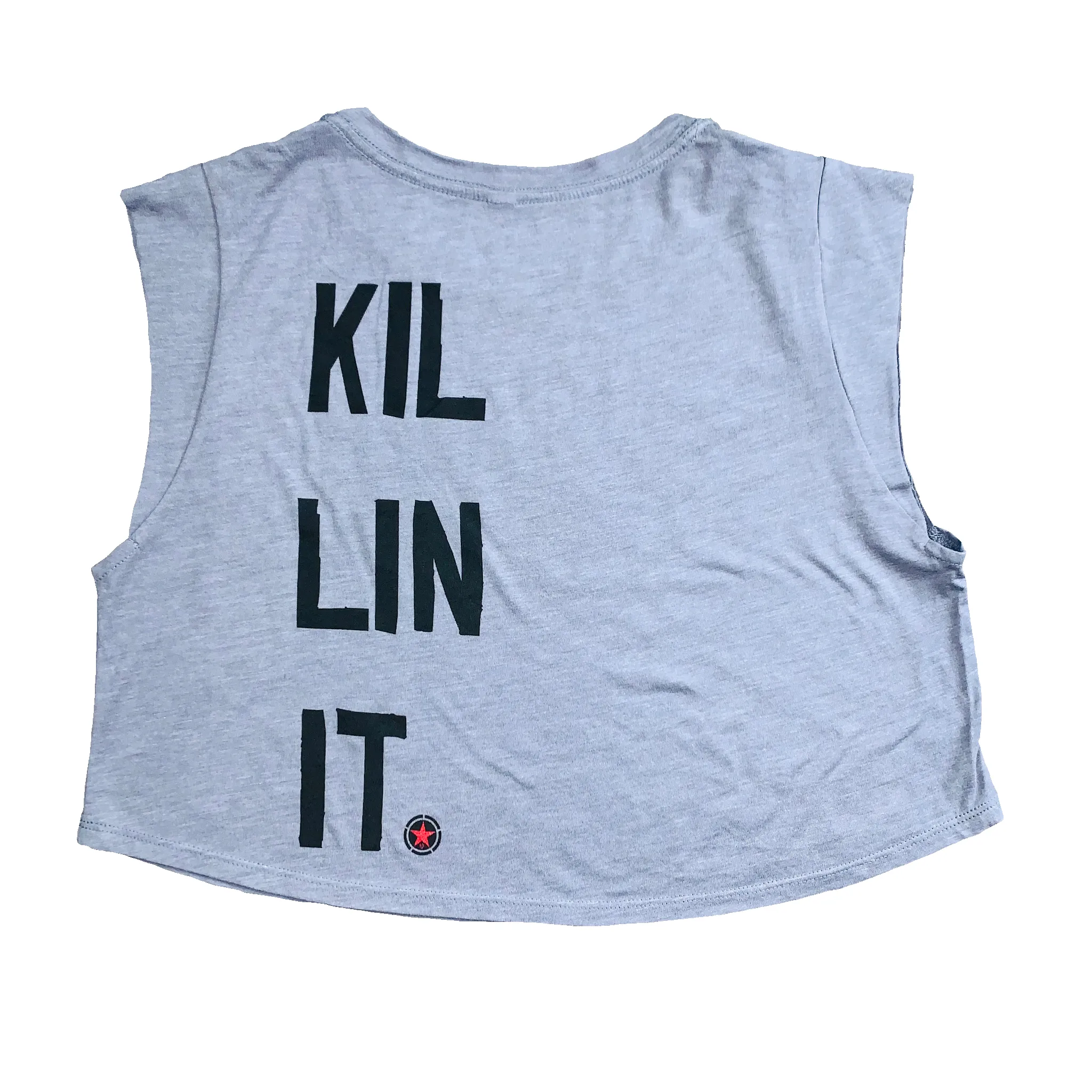 Sleeveless Crop T-Shirt - Killin' It sold by Savage Barbell product image thumbnail 2