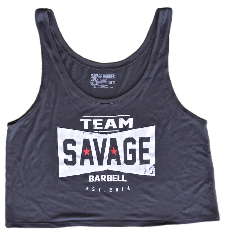 Crop Top - 2018 TEAM SAVAGE made by Savage Barbell