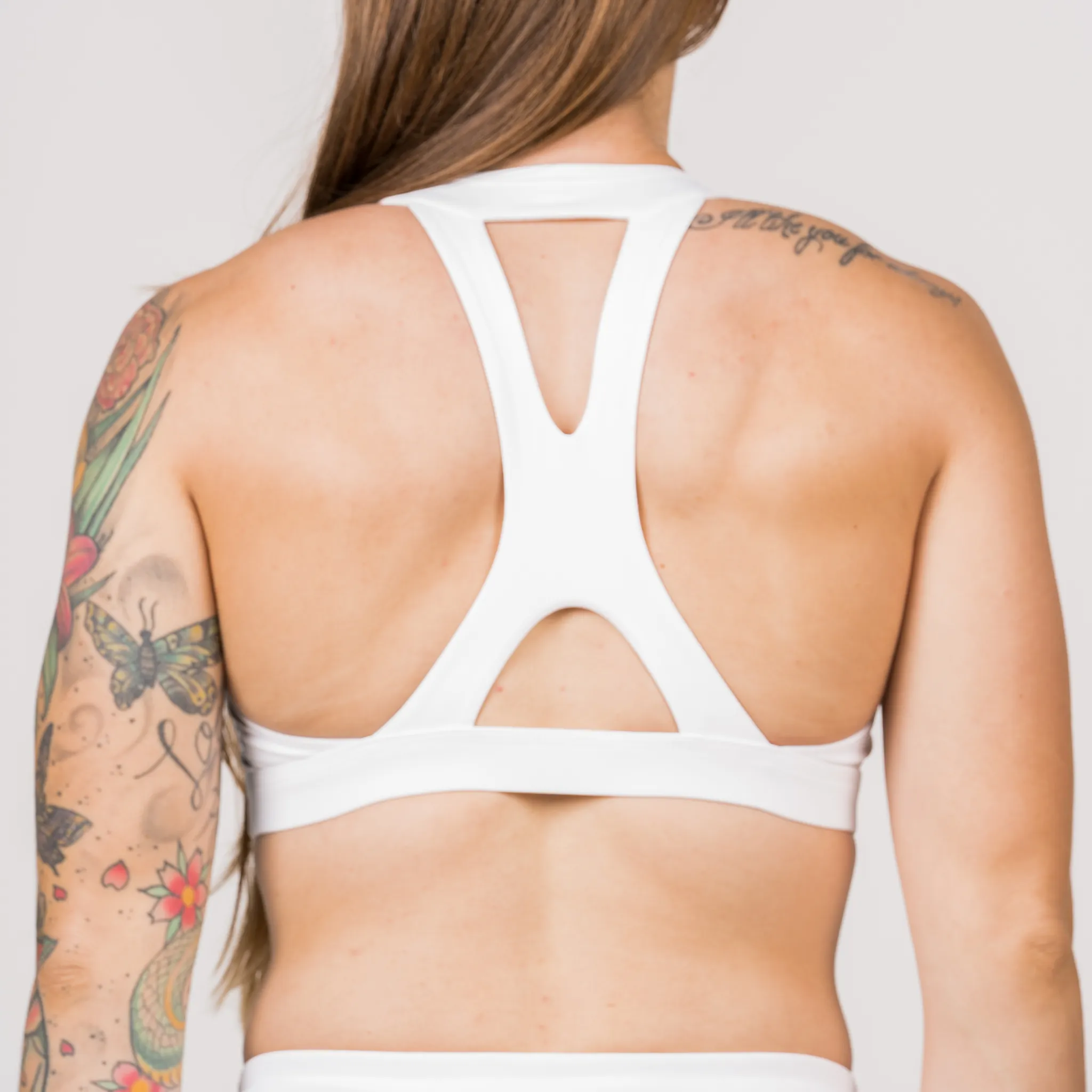 Sports Bra - High-Neck - White sold by Savage Barbell product image thumbnail 2