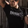 Men's T-Shirt - Look Feel Be - Black sold by Savage Barbell
