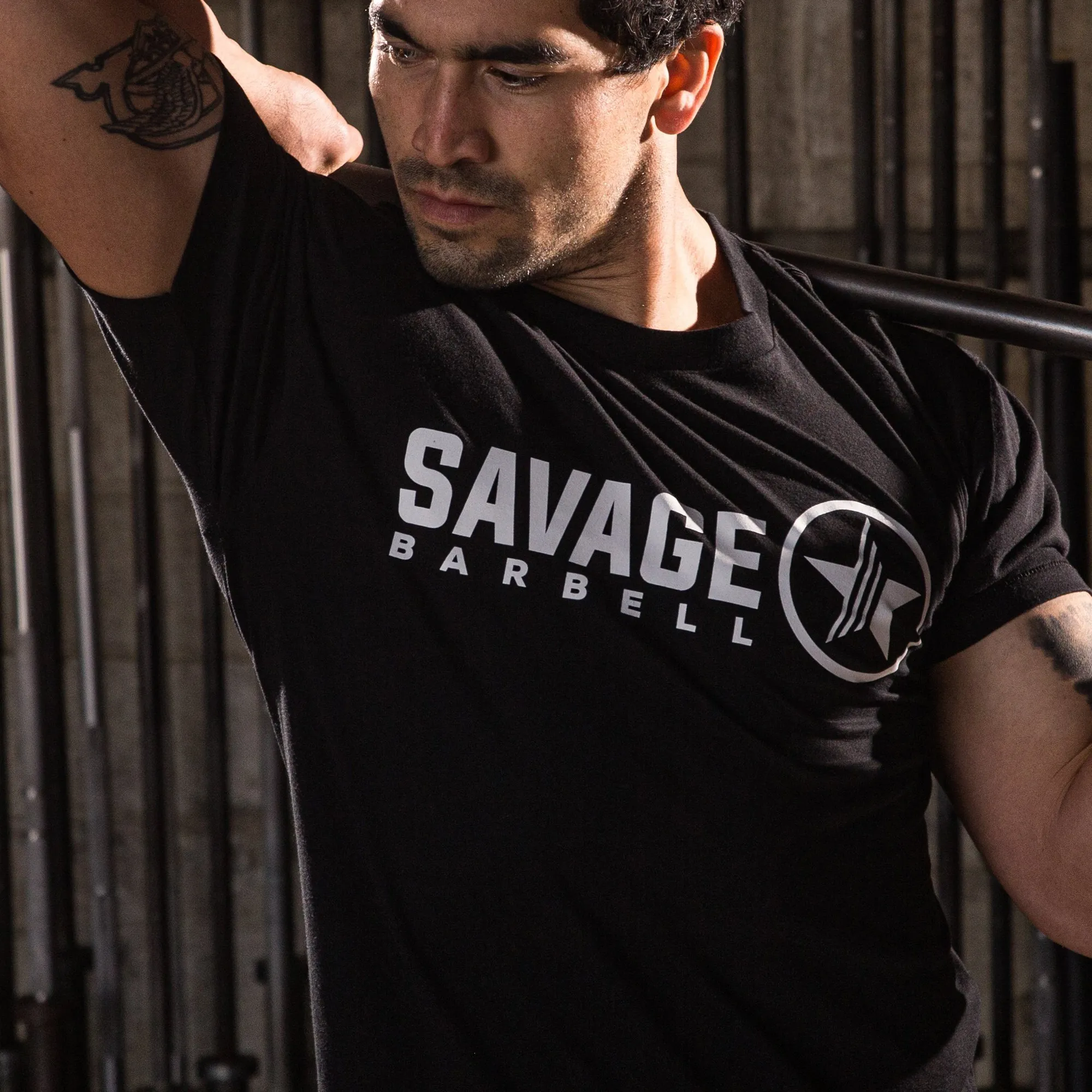 Men's T-Shirt - Look Feel Be - Black sold by Savage Barbell product image thumbnail 3