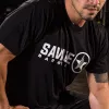 Men's T-Shirt - Look Feel Be - Black sold by Savage Barbell