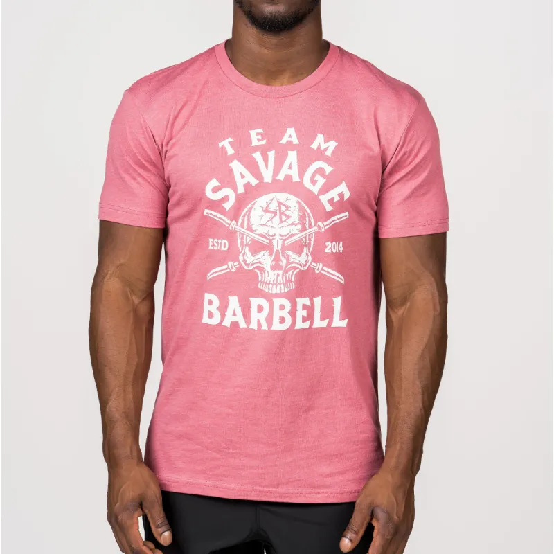 Men's T-Shirt - Team Savage - Mauve sold by Savage Barbell