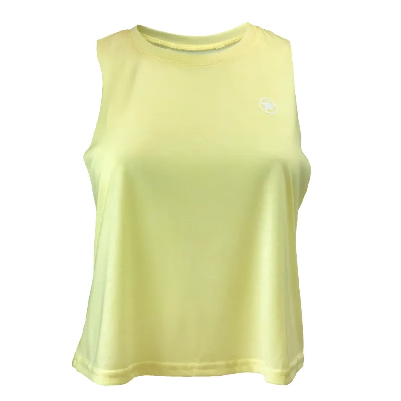 Women's Racerback Tank Top - Yellow sold by Savage Barbell