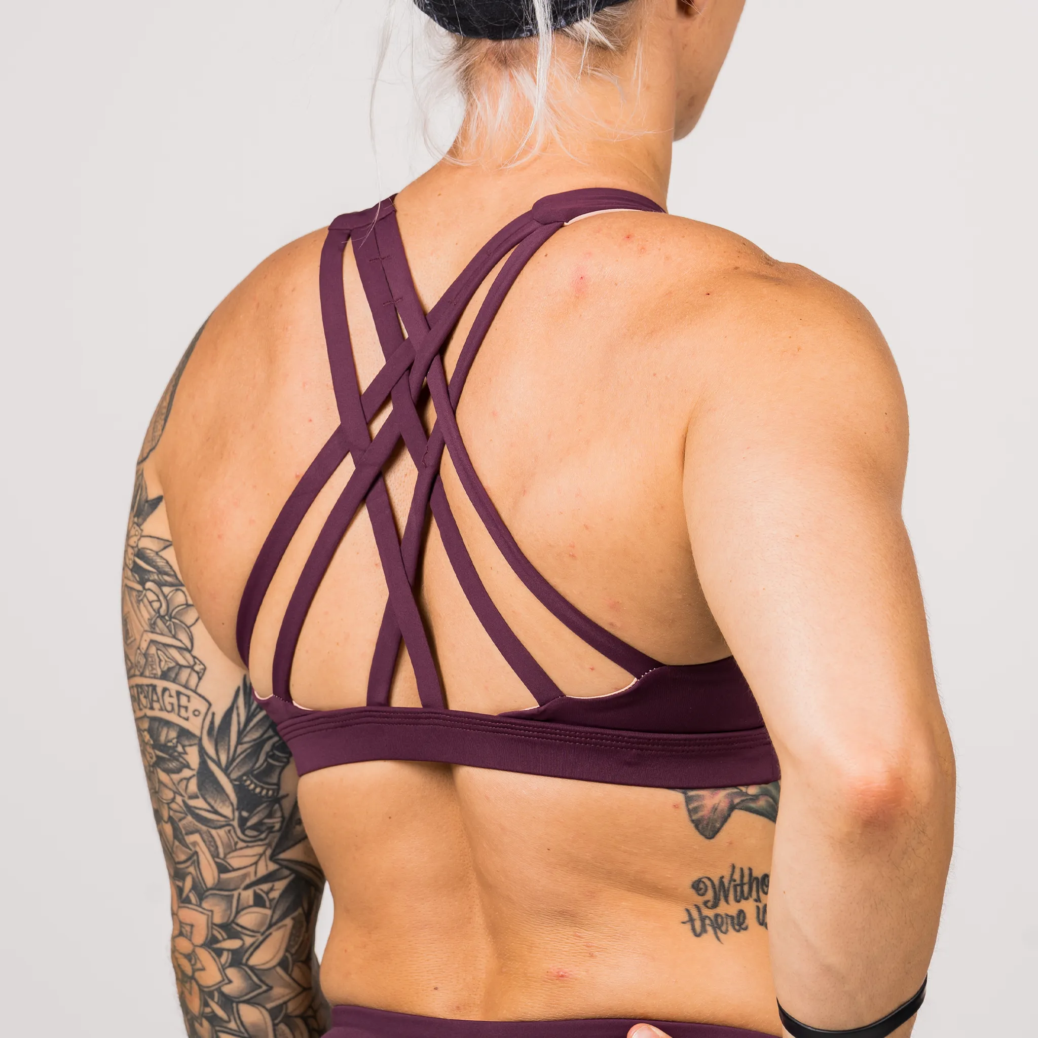 Sports Bra - 6-Strap High-Chest - Wine sold by Savage Barbell product image thumbnail 4