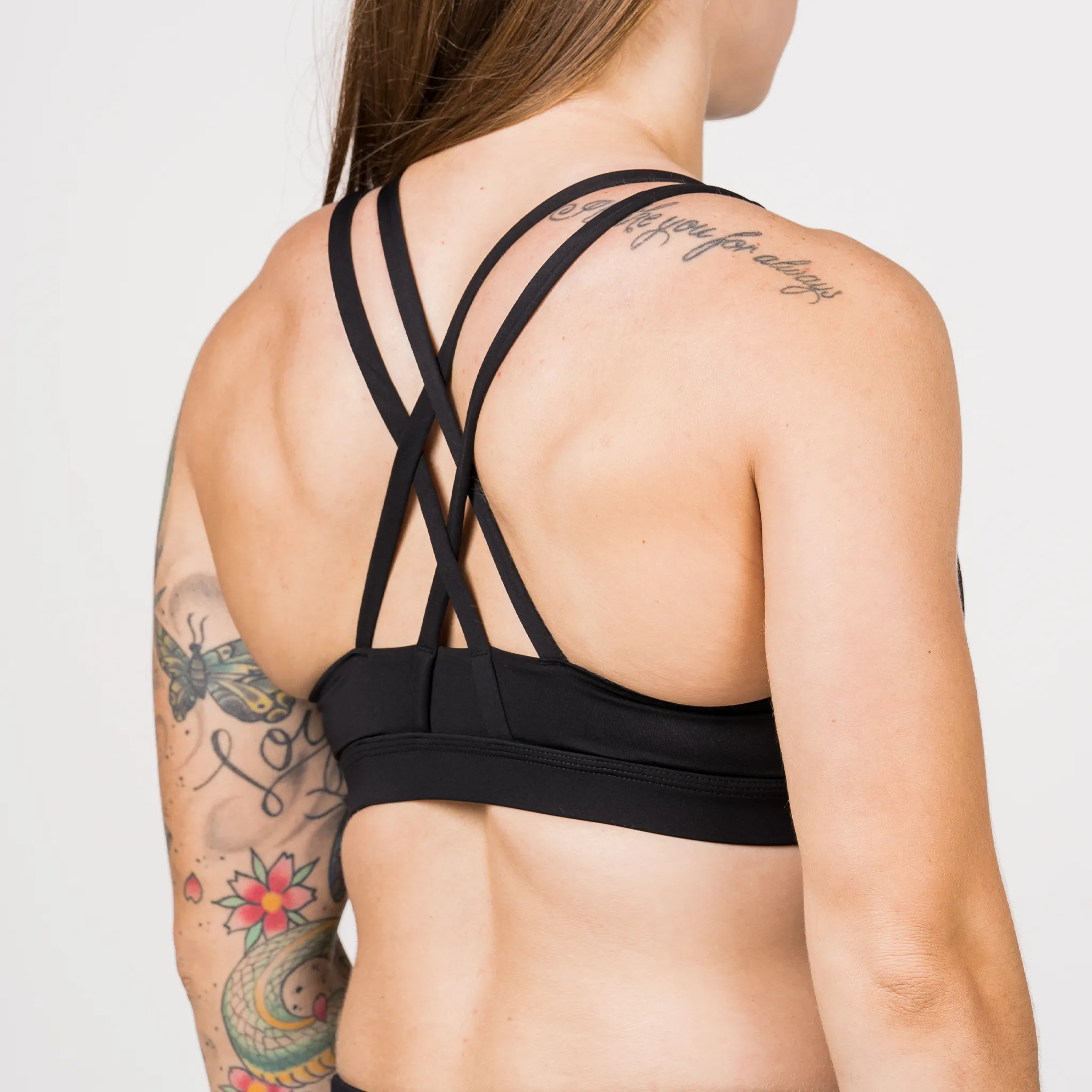Sports Bra - 4-Strap Low-Cut - Black sold by Savage Barbell product image thumbnail 4