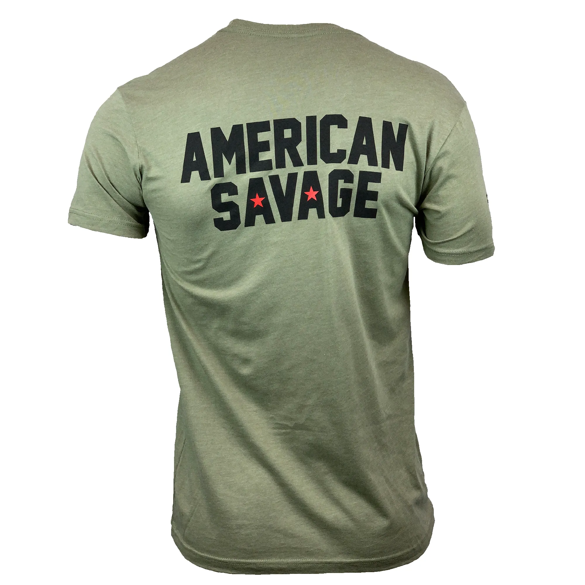 Men's T-shirt - American Savage - Army sold by Savage Barbell product image thumbnail 2