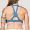 Sports Bra - High-Neck - Blue Steel sold by Savage Barbell