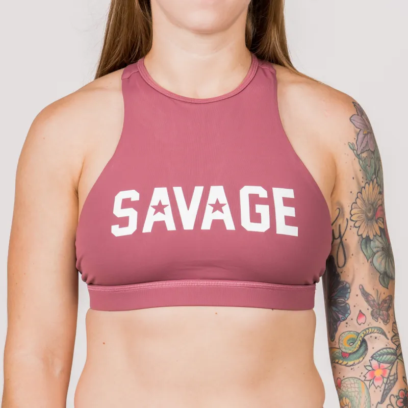 Sports Bra - High-Neck - Rusty sold by Savage Barbell
