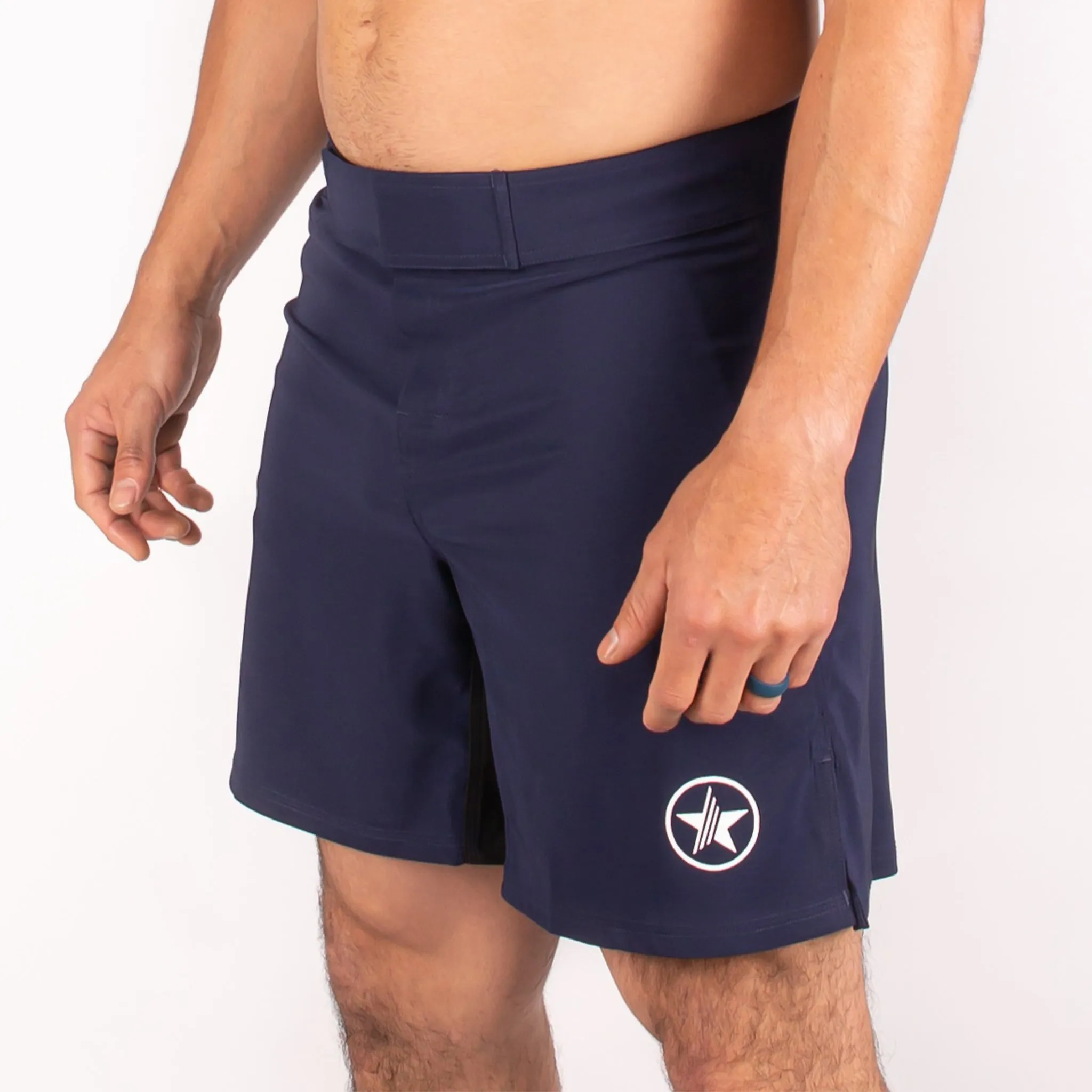 Men's Shorts - Melee Fight Shorts - Navy sold by Savage Barbell product image thumbnail 4