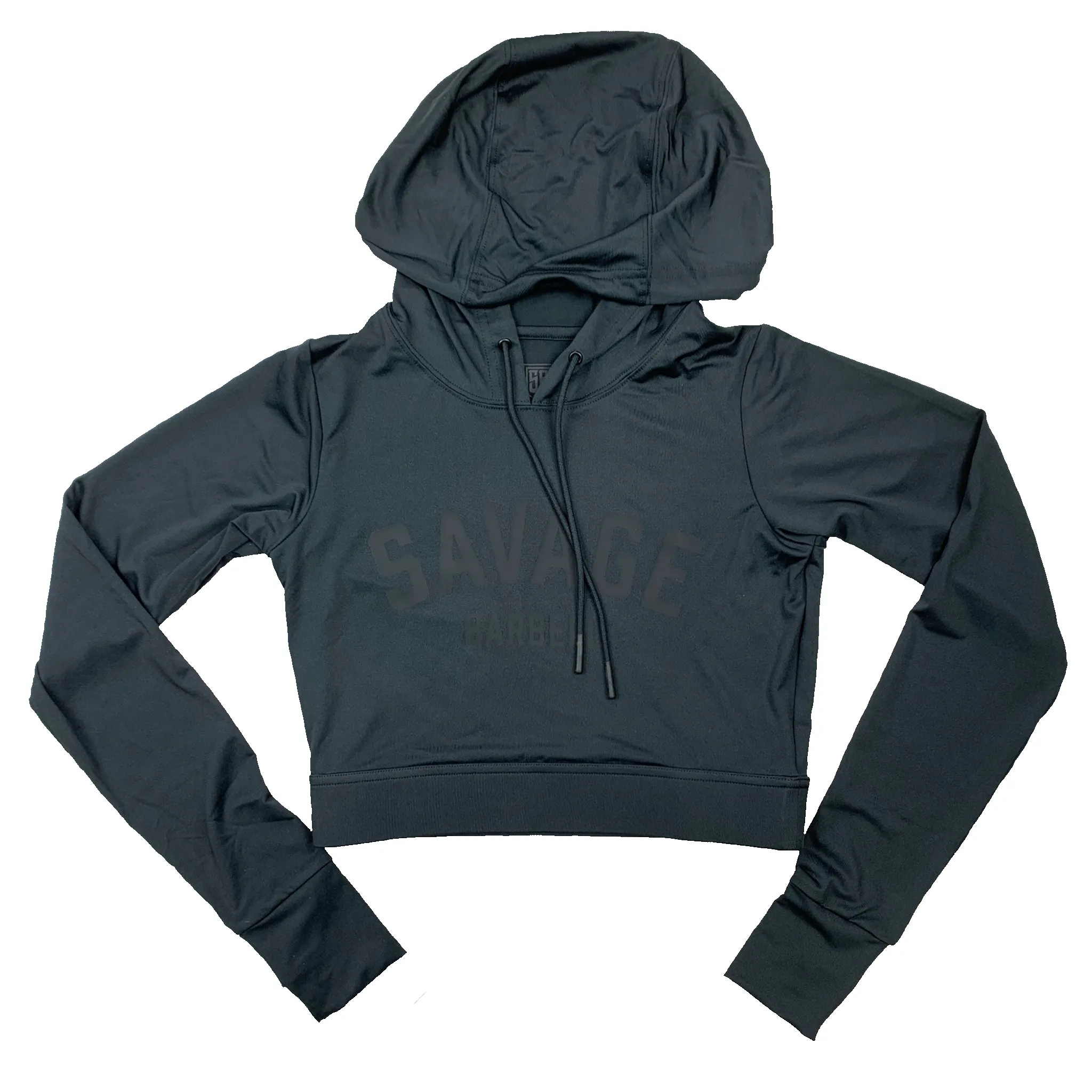 Women's Premium Crop Hoodie sold by Savage Barbell