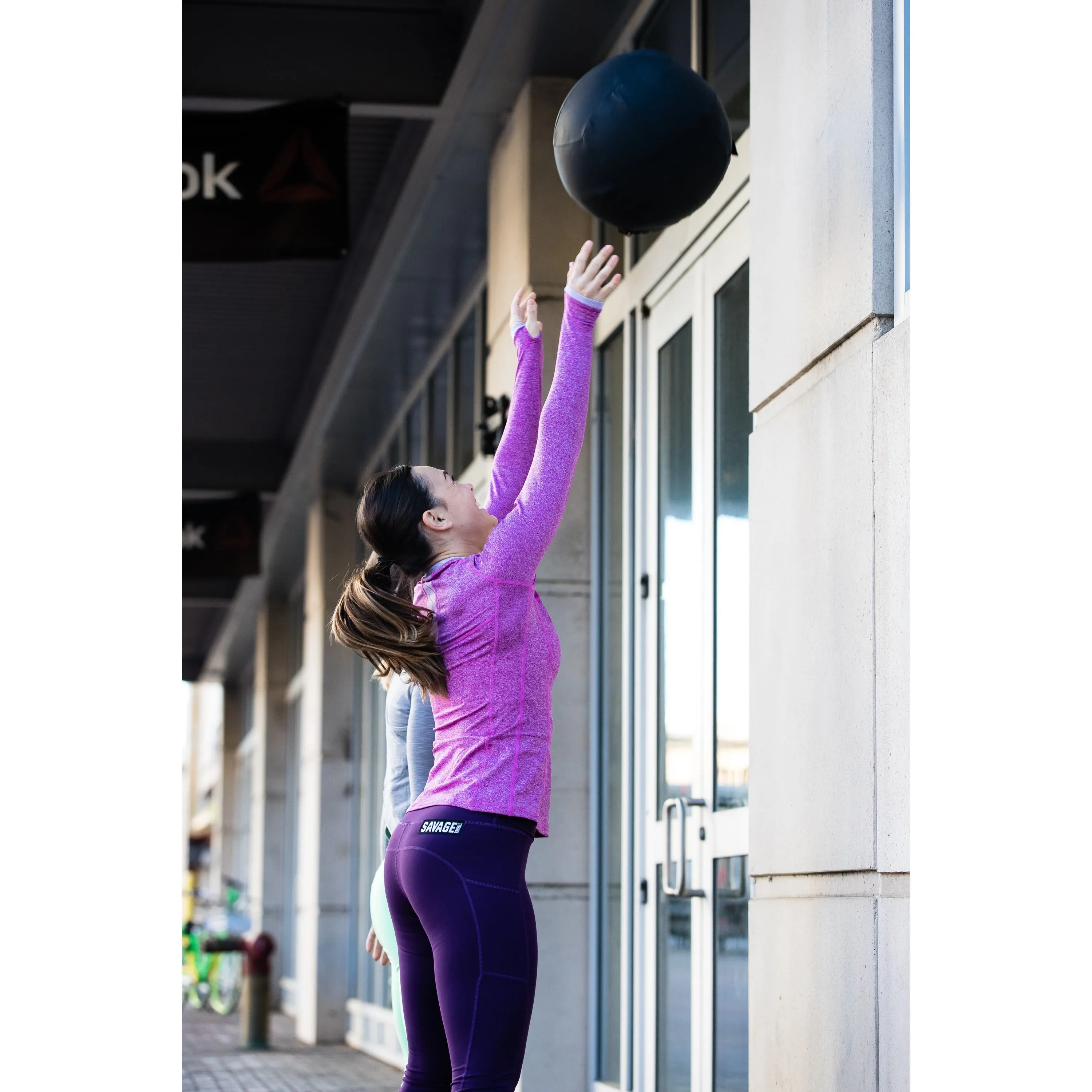 Long Sleeve Active Top - Lilac sold by Savage Barbell product image thumbnail 4