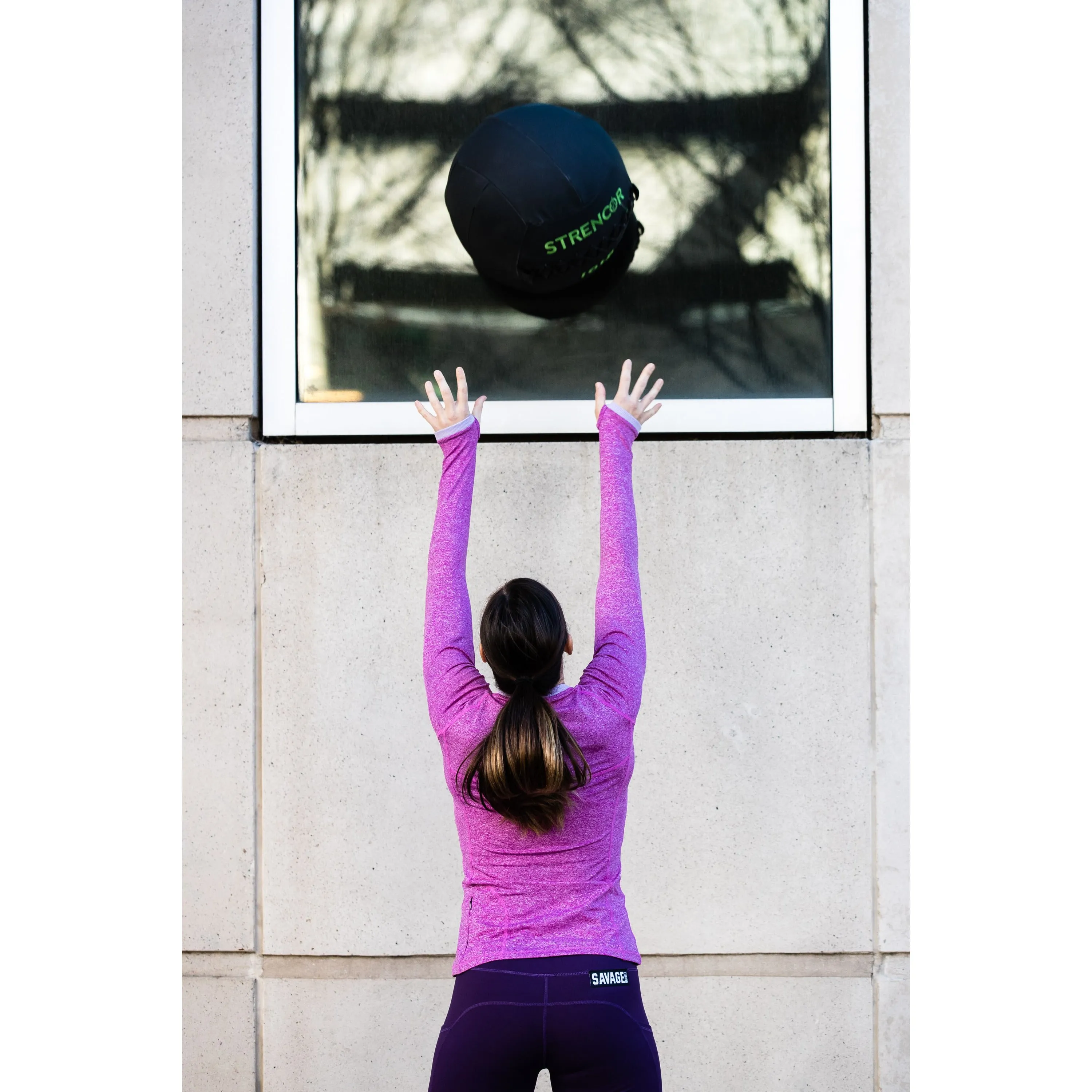 Long Sleeve Active Top - Lilac sold by Savage Barbell product image thumbnail 5