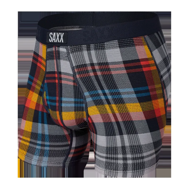 Ultra Boxer Brief - Multi Free Fall Plaid sold by SAXX Underwear