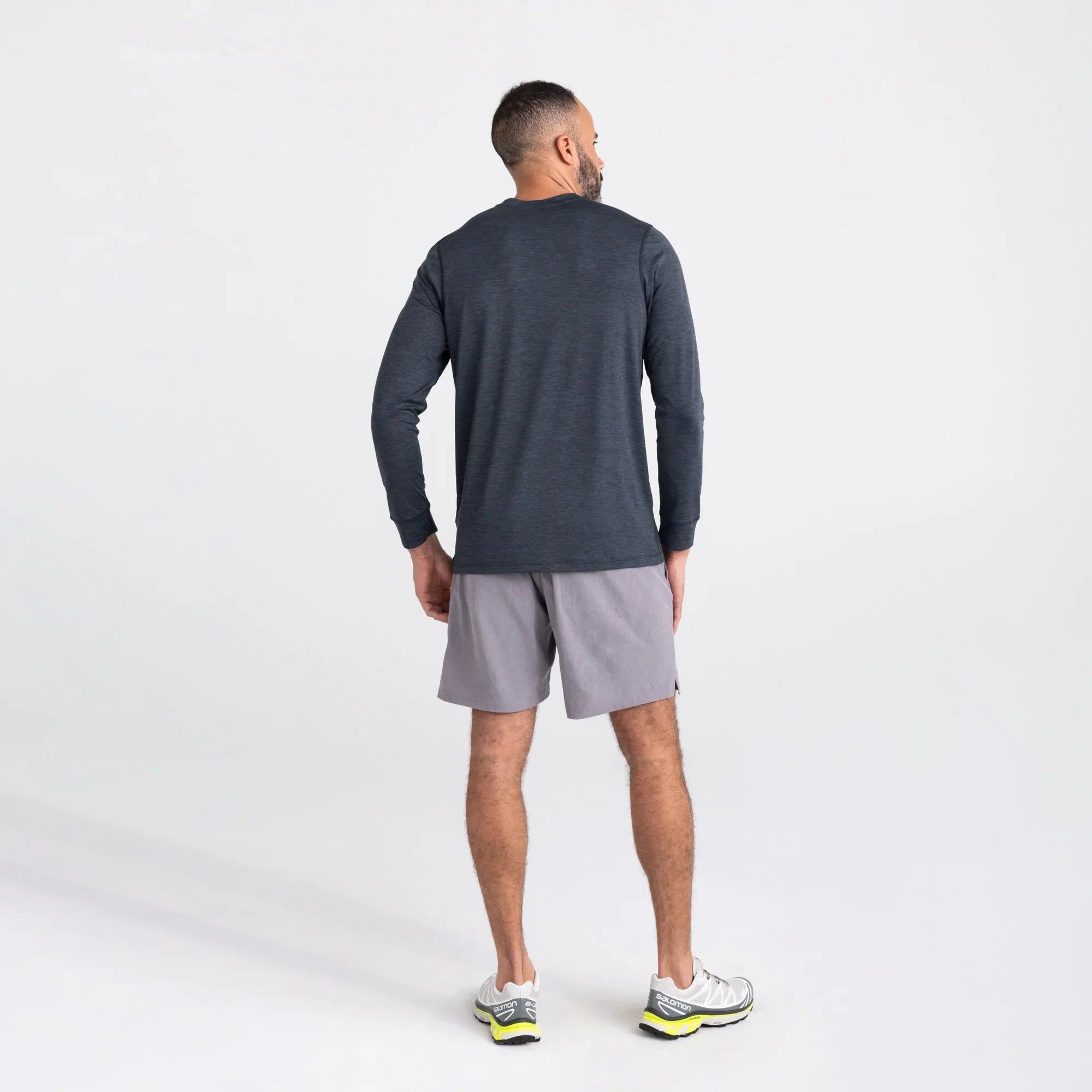 DropTemp™ All Day Cooling Long Sleeve Crew - Turbulence Heather sold by SAXX Underwear product image thumbnail 4