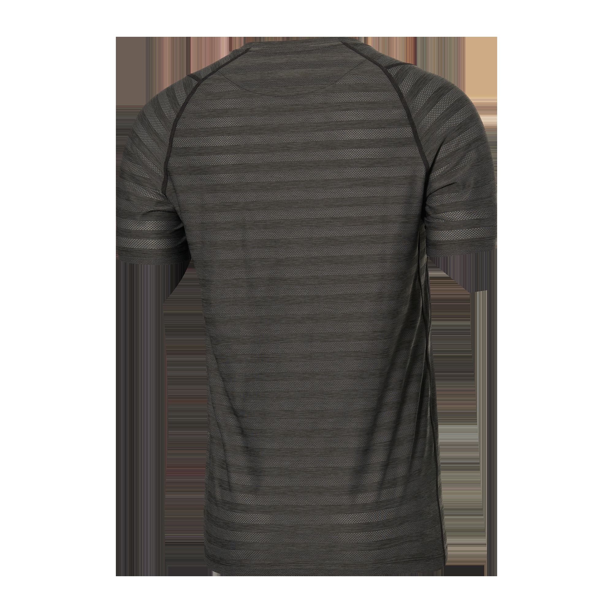DropTemp™ Cooling Mesh Short Sleeve Crew - Black Heather sold by SAXX Underwear product image thumbnail 2